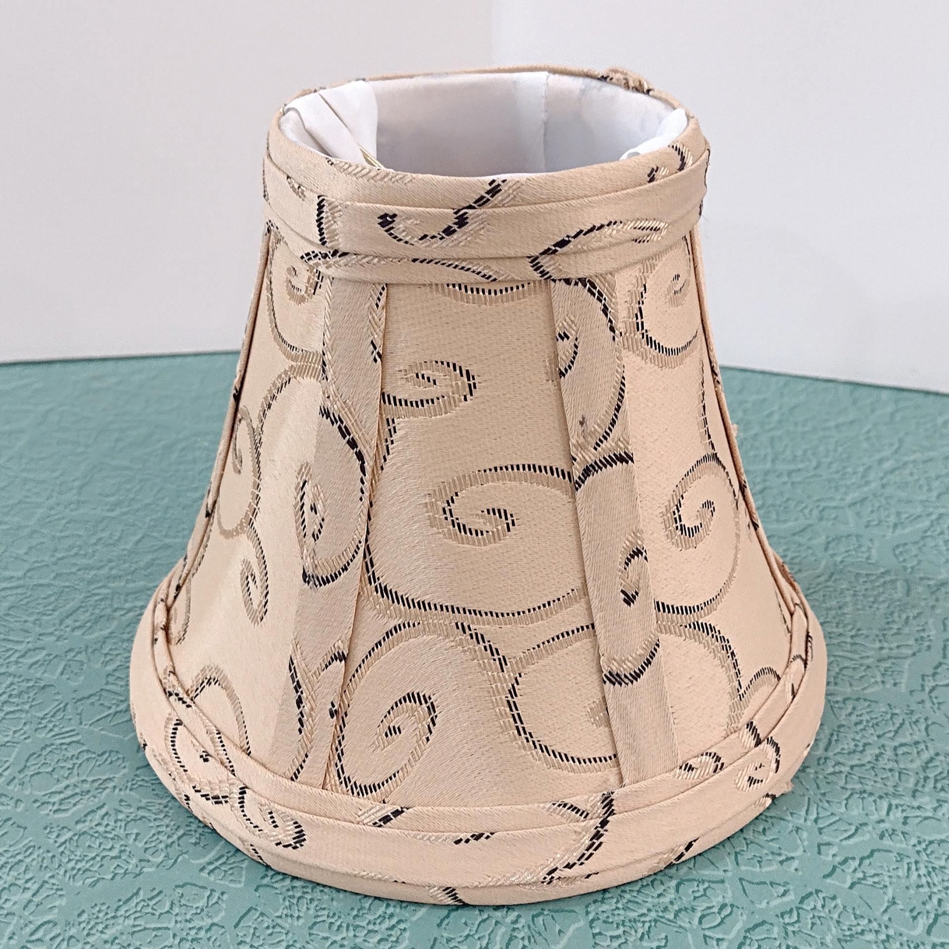 Vintage Swirl Victorian Style Fabric Mini Bell Lamp Shade