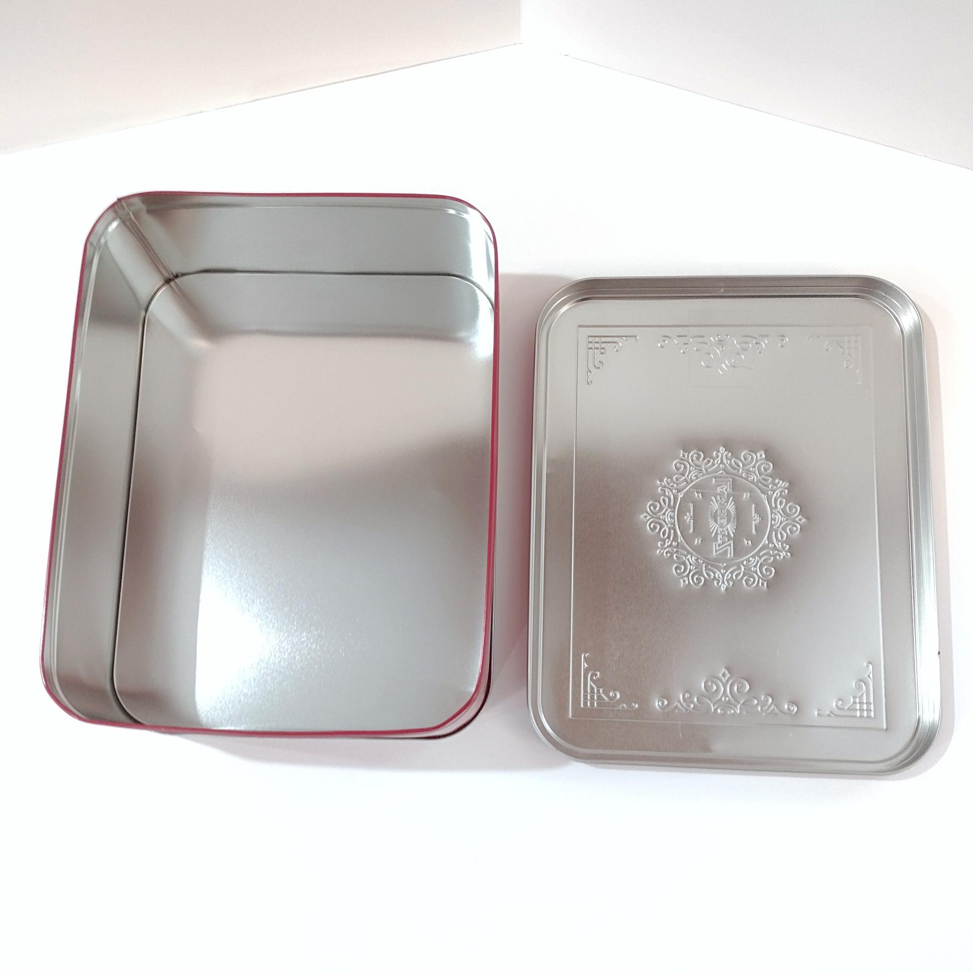 Vintage Large Red Cookie Storage Tin, LambertZ Metal Tin Box