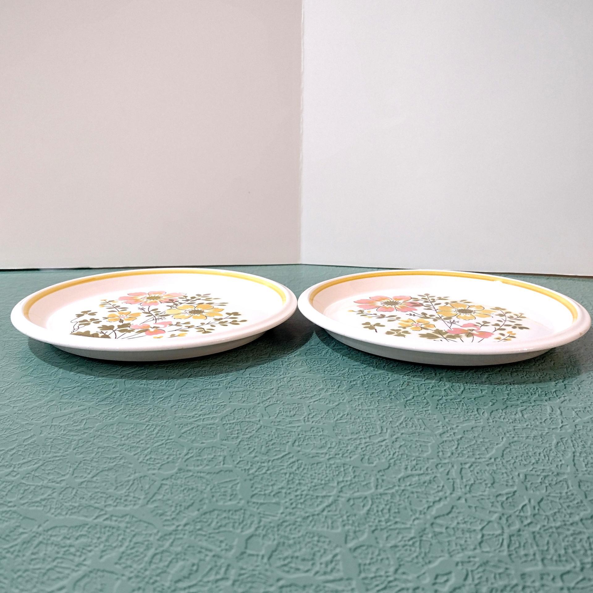 Mikasa Light N Lively Lausanne Salad Dessert Appetizer Sandwich Ceramic Plates, Set of Two