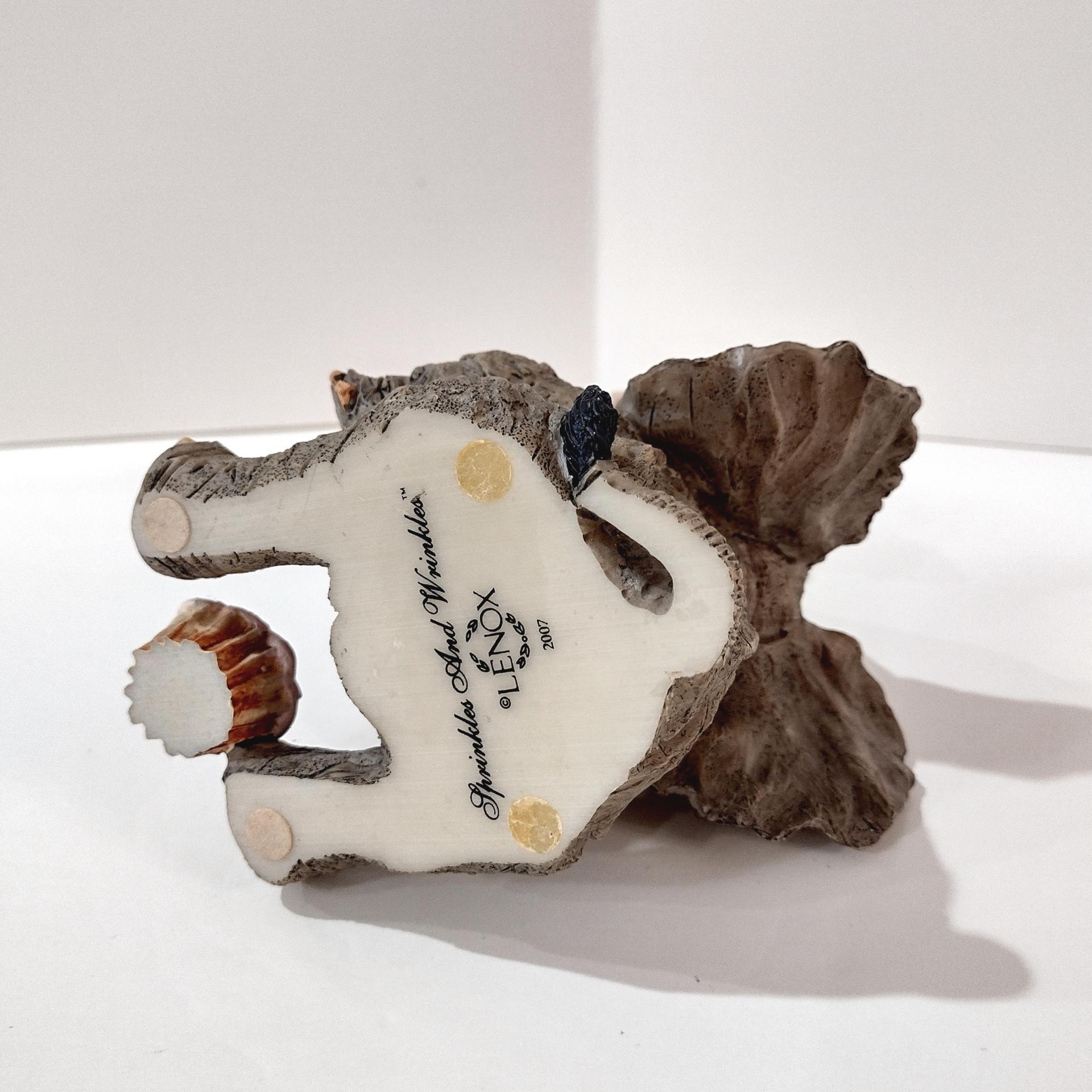 Vintage Lenox Sprinkles and Wrinkles Elephant with Cupcakes Resin Figurine