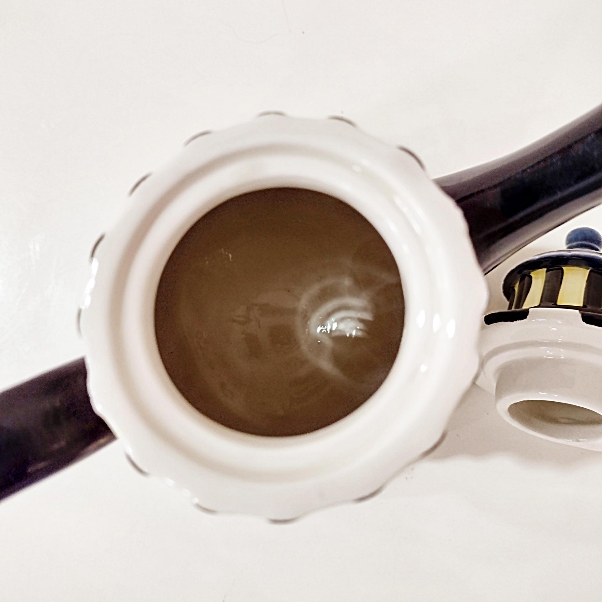 Vintage Lighthouse Ceramic Teapot, Cracker Barrel 1995 Black and White Striped Lighthouse Tea Pot