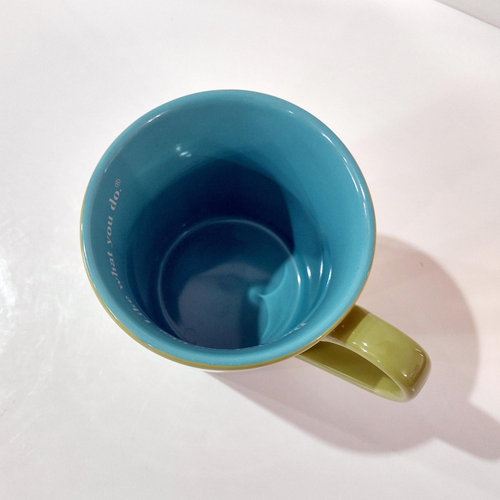 Vintage Life is Good Have a Nice Daisy Ceramic Coffee Tea Mug, Do What You Like Like What You Do, Large Oversized Mug