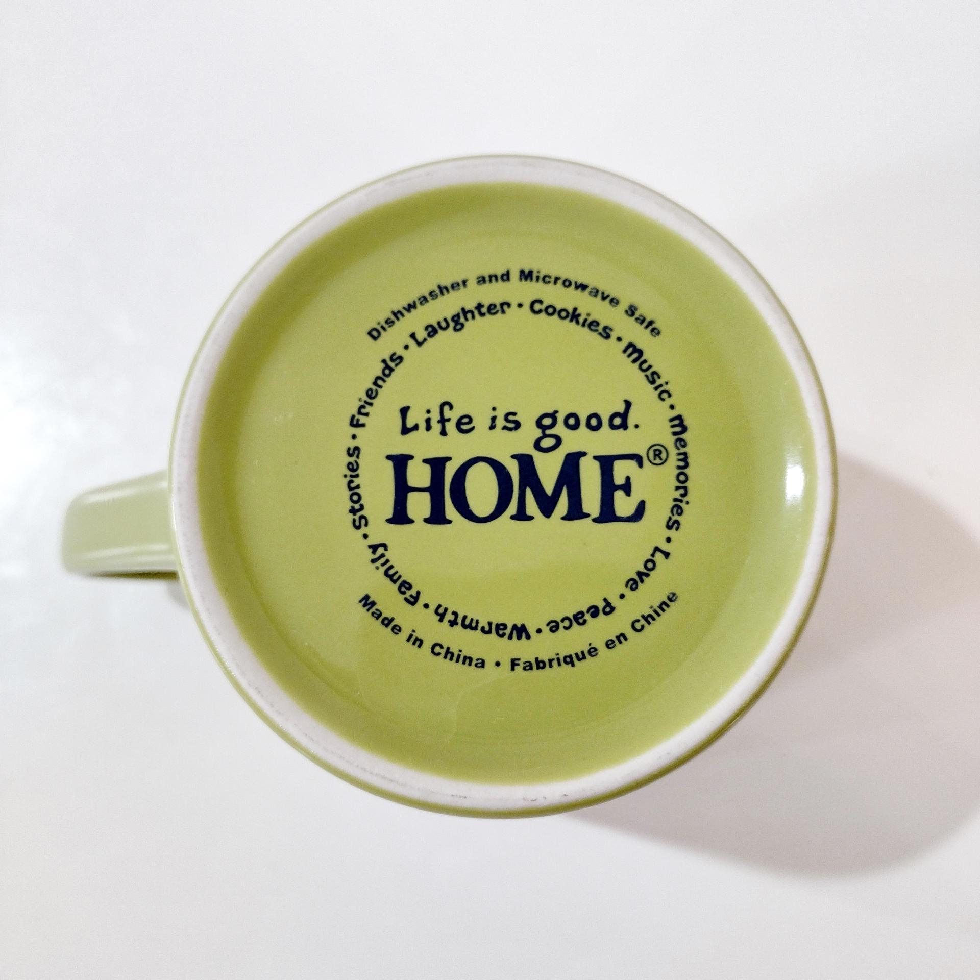 Vintage Life is Good Have a Nice Daisy Ceramic Coffee Tea Mug, Do What You Like Like What You Do, Large Oversized Mug