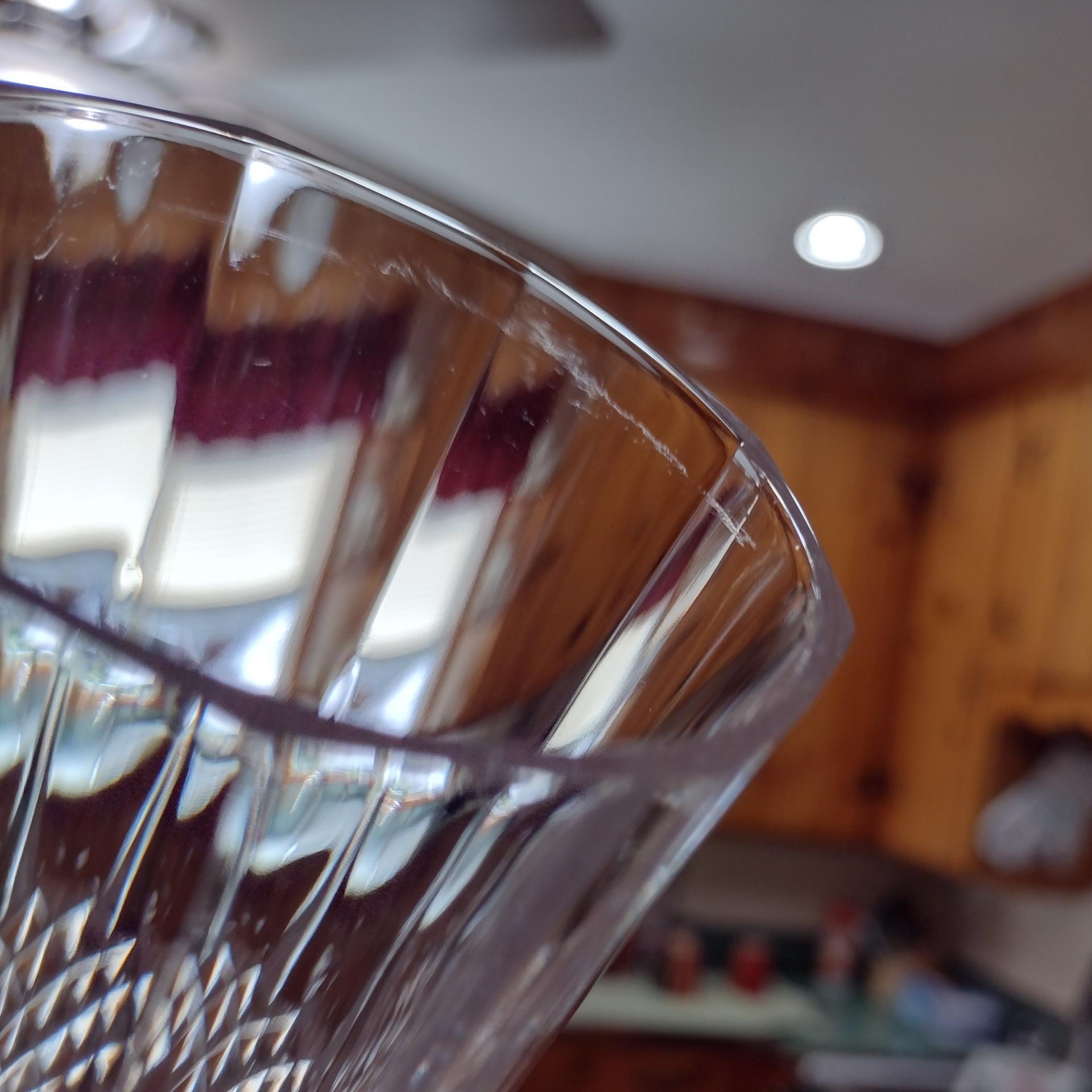 Vintage Cristal D'Arques Longchamp Crystal Highball Glasses, Set of Four, 8 Ounce Tumblers