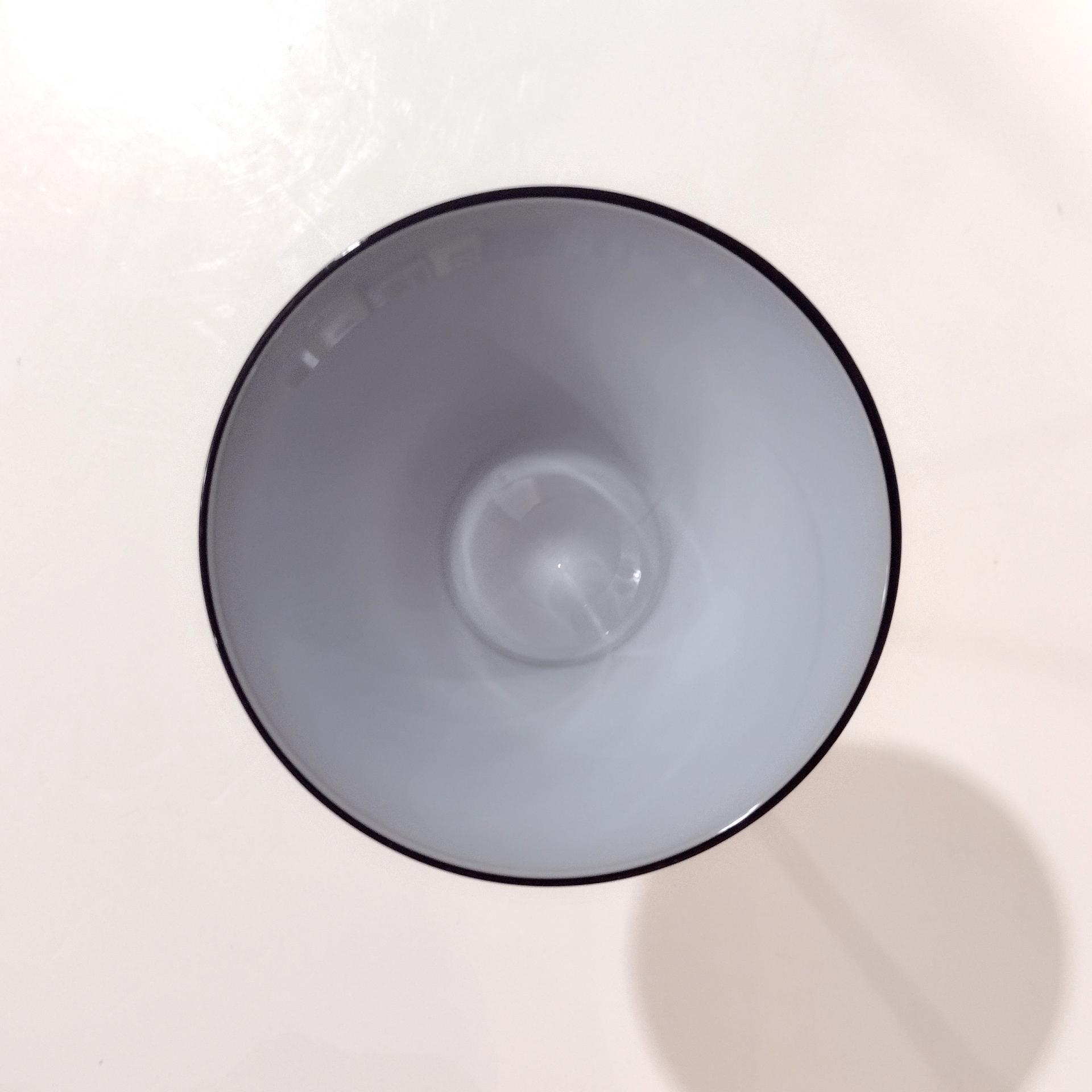 Vintage Black and White Martini Cocktail Glass