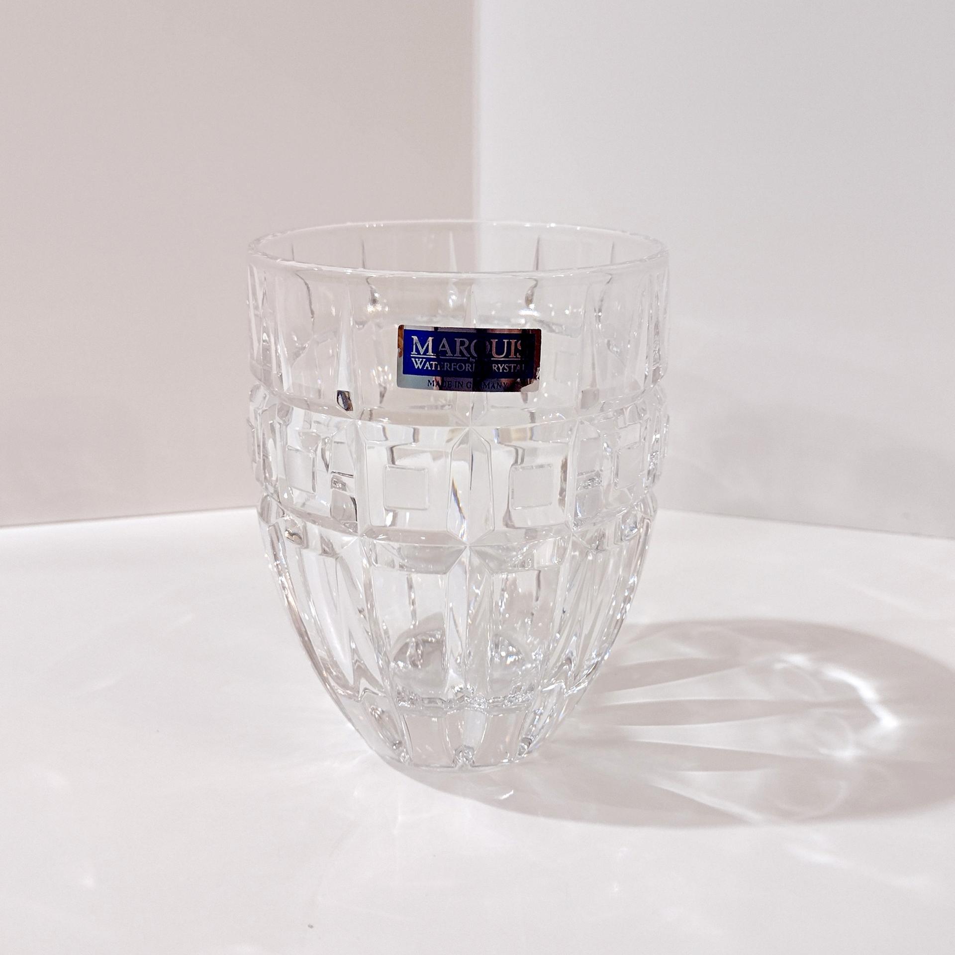 Vintage NEW Waterford Crystal Marquis Quadrata Double Old Fashioned /  Whiskey / Lowball / Rocks Glass