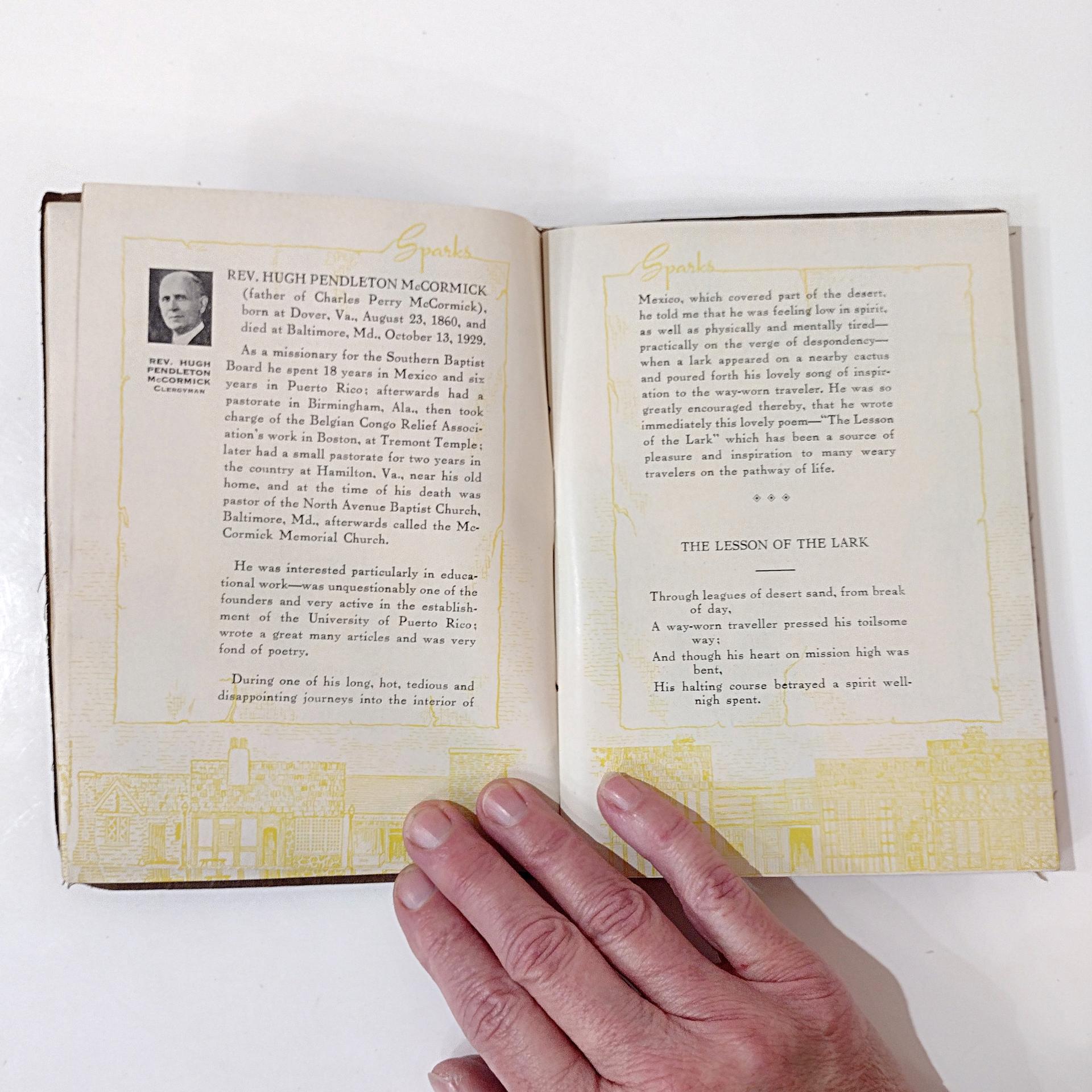 Vintage SIGNED 1st Edition Charles P McCormick Sparks of Inspiration of Those Who Have Inspired Me, McCormick Spice Co Inspirational Book