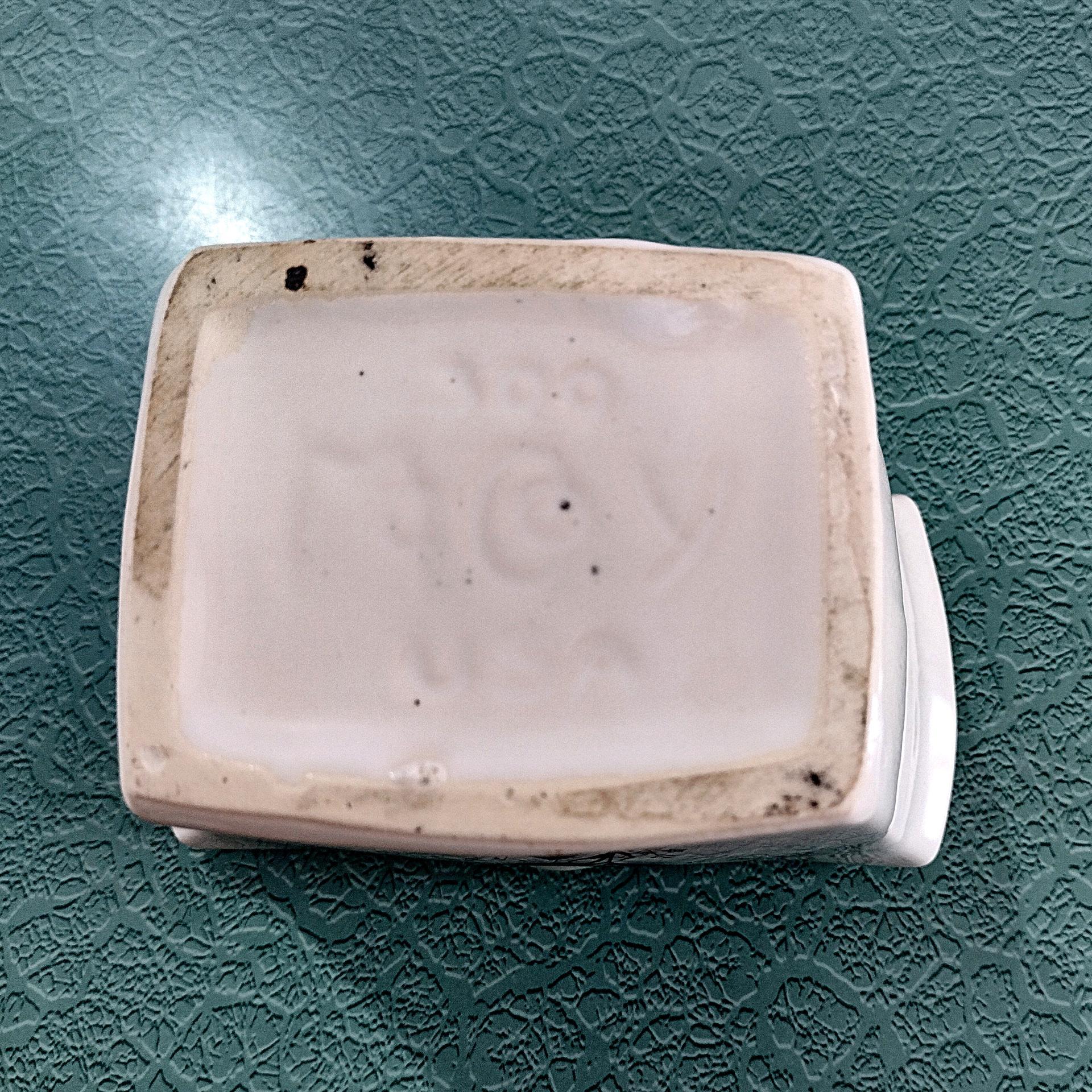 Vintage McCoy Brown Rose Ceramic Heart Double Arch Vase, 1950's Mccoy Pottery