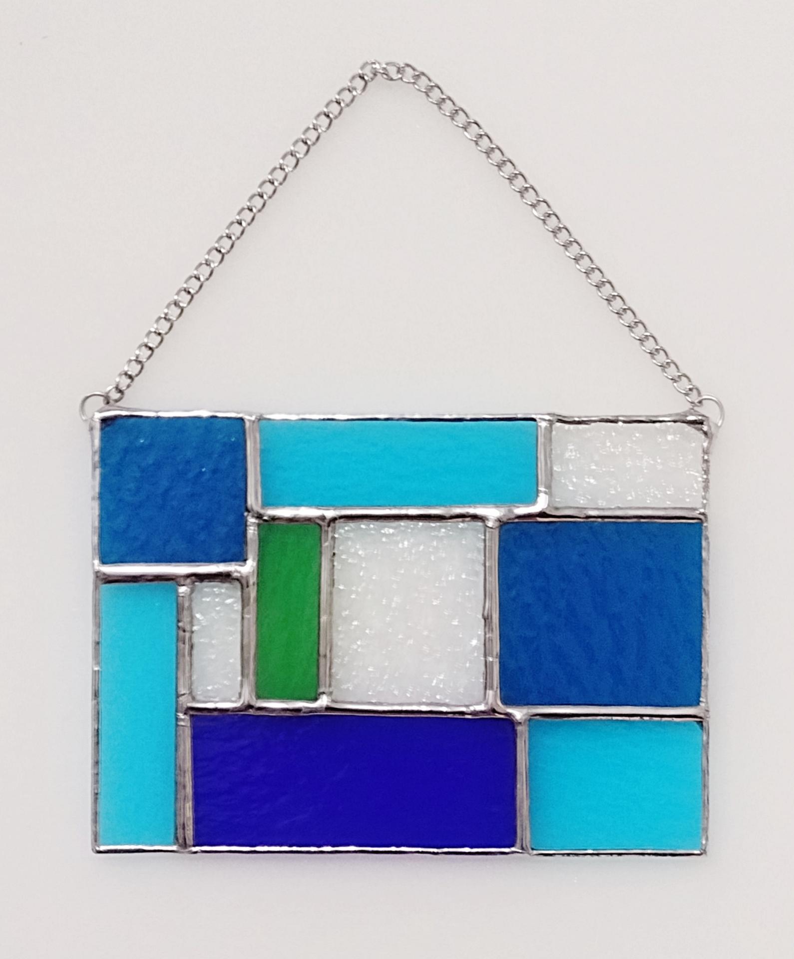 Geometric Mondrian Style Suncatcher