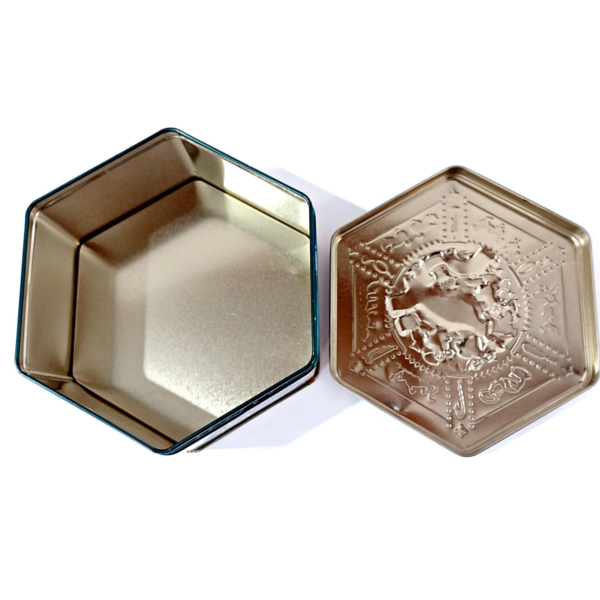Vintage Milky Way 2000 Limited Edition Partridge in a Pear Tree Hexagonal Tin Storage Container, Holiday Christmas Cookie Tin