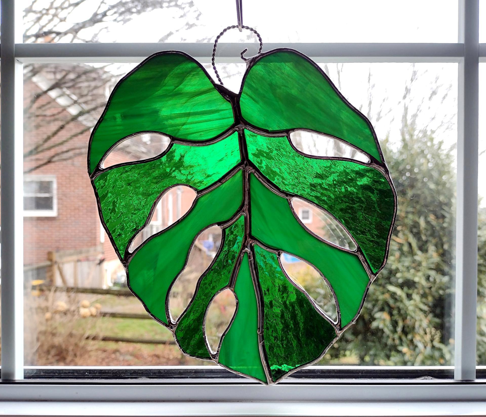 Monstera Rainbow Sun catcher Window Decal – Nightshade Botanicals