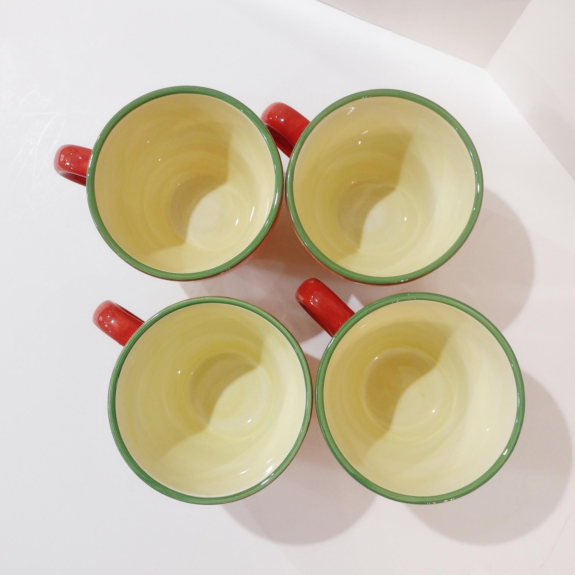 Vintage Pfaltzgraff Napoli Ceramic Mugs, Set of Four