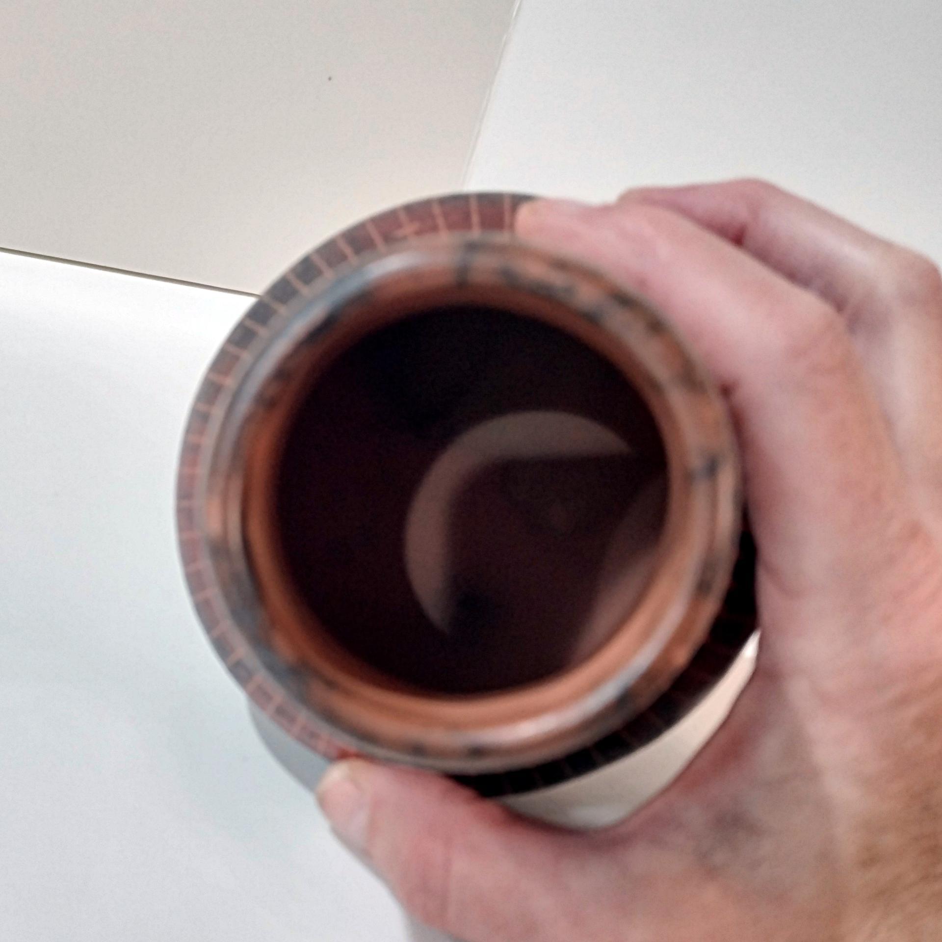 Vintage Sylvia Johnson Navajo Etched Horsehair Pottery Vase, Authentic Signed Native American Indian Ceramic Pot