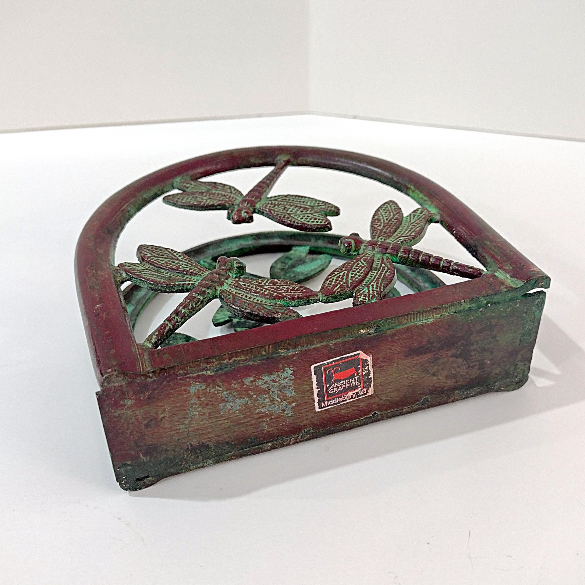 Vintage Dragonfly Metal Napkin Holder
