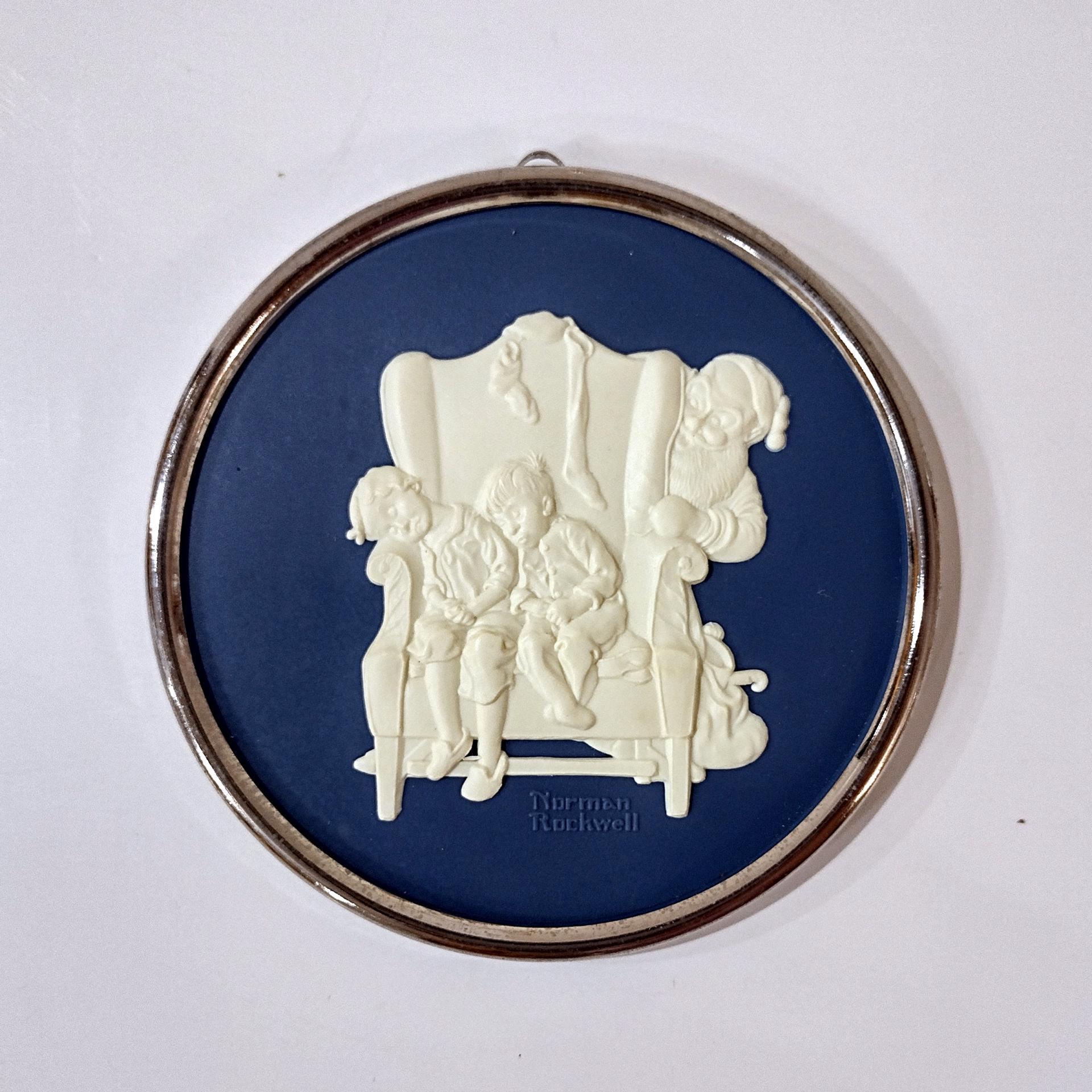 Vintage Hallmark Norman Rockwell Caught Napping 1984 Cameo Christmas Tree Ornament with Original Box