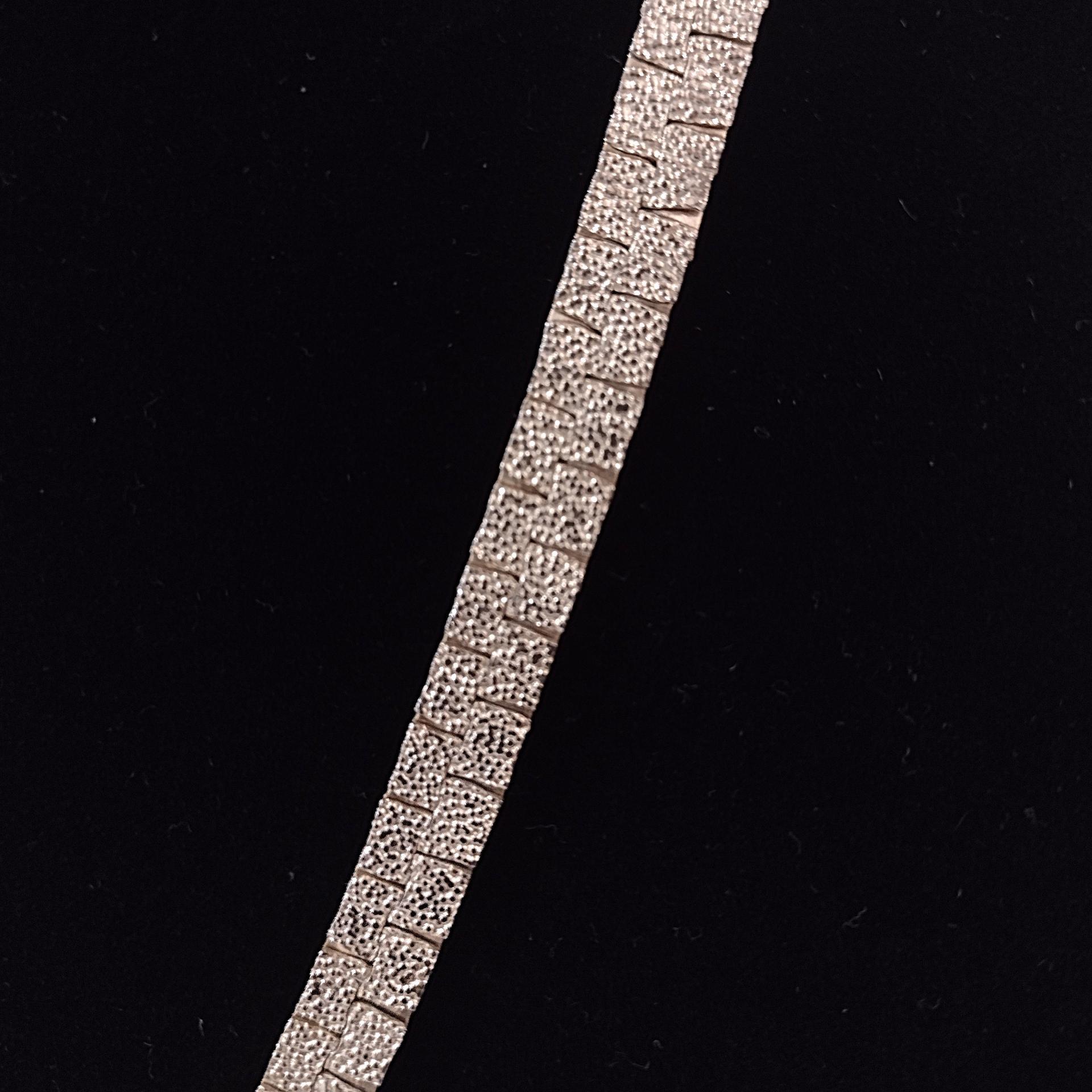 Vintage Gold Toned Reversable 24 Inch Flat Nugget Chain Necklace