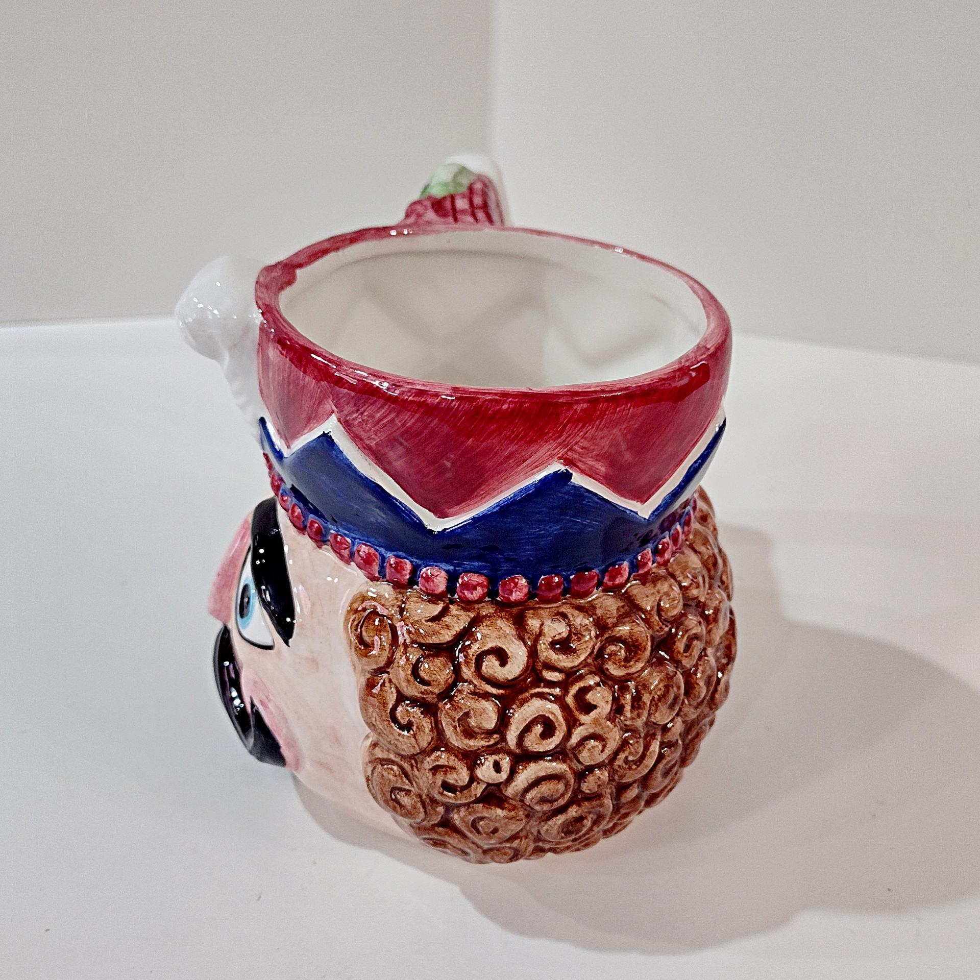 Vintage Nutcracker Figurative Ceramic Mug, Toy Soldier Christmas Holiday Mug