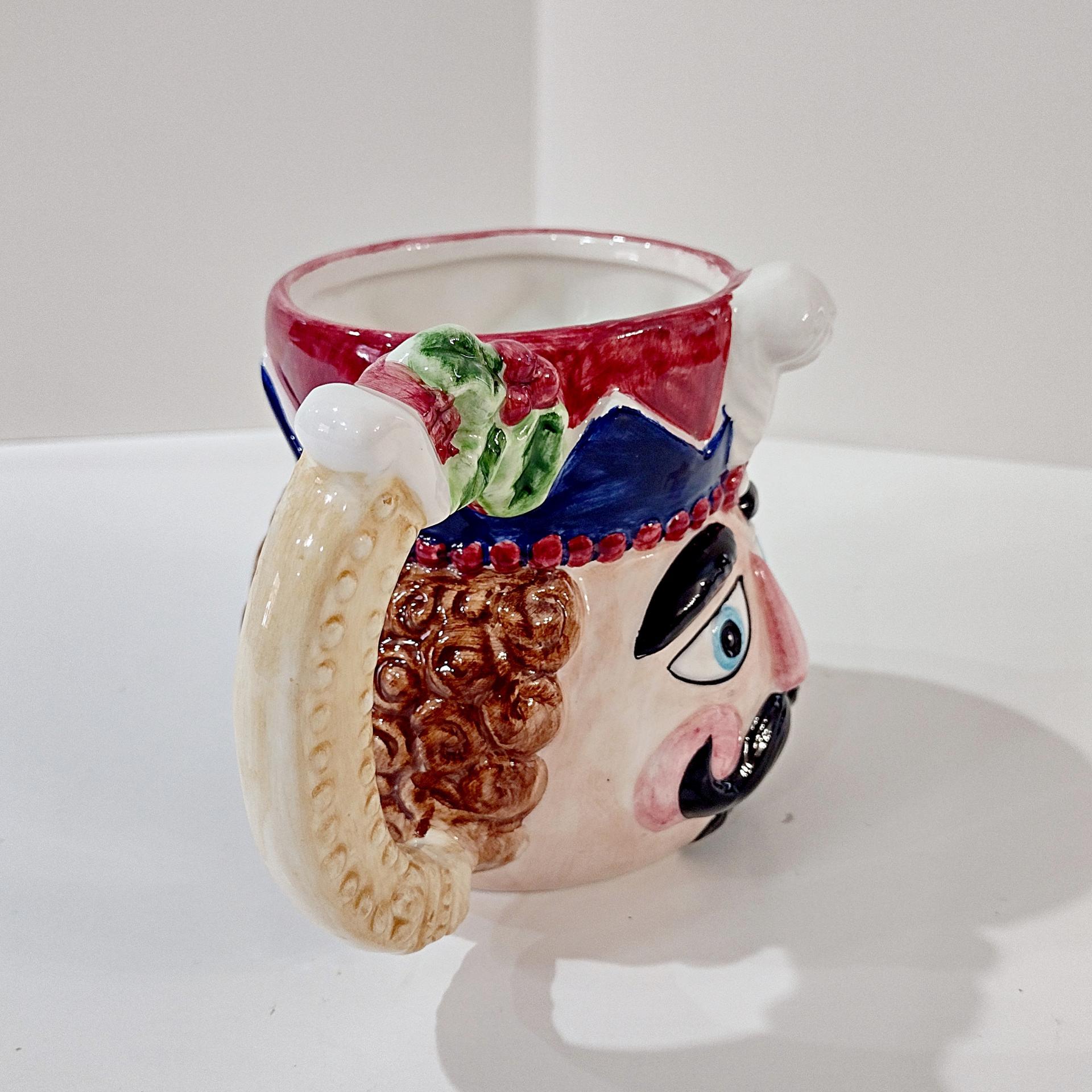 Vintage Nutcracker Figurative Ceramic Mug, Toy Soldier Christmas Holiday Mug