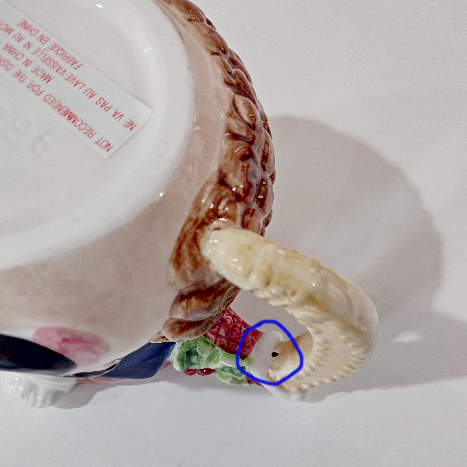 Vintage Nutcracker Figurative Ceramic Mug, Toy Soldier Christmas Holiday Mug