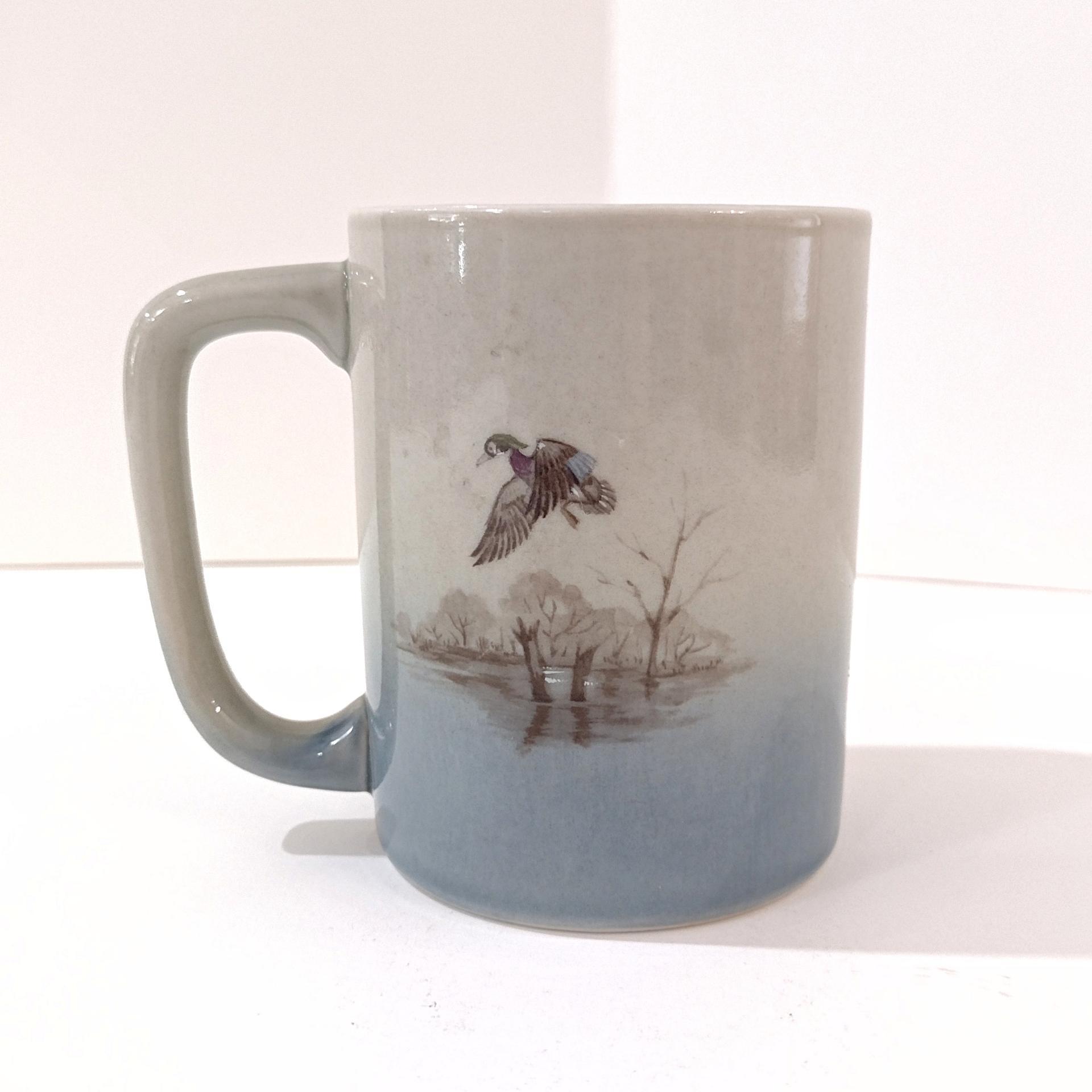 Vintage Otagiri Flying Ducks Ceramic Coffee Tea Mug, Duck Hunter Gift