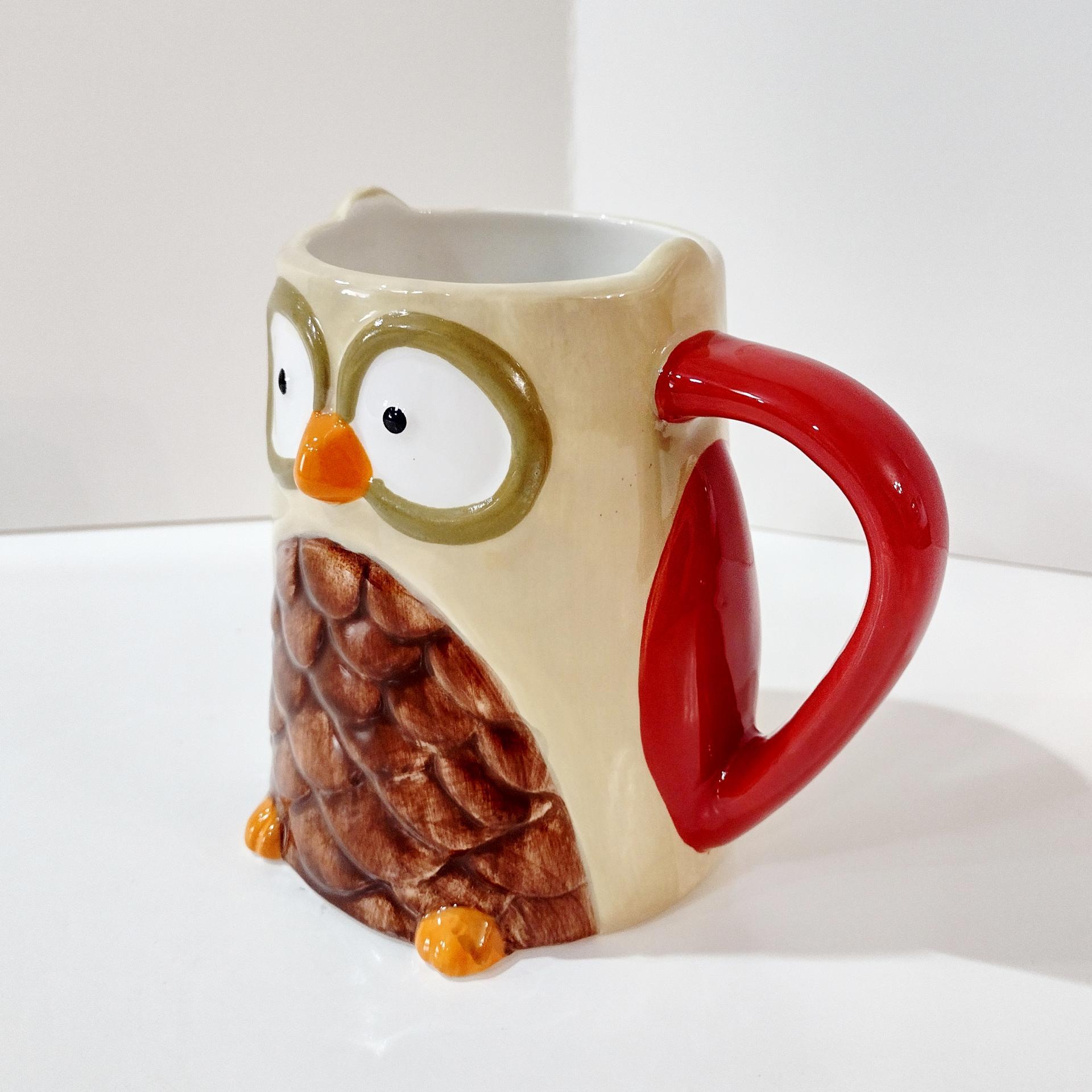 Vintage Owl Ceramic Coffee Tea Mug