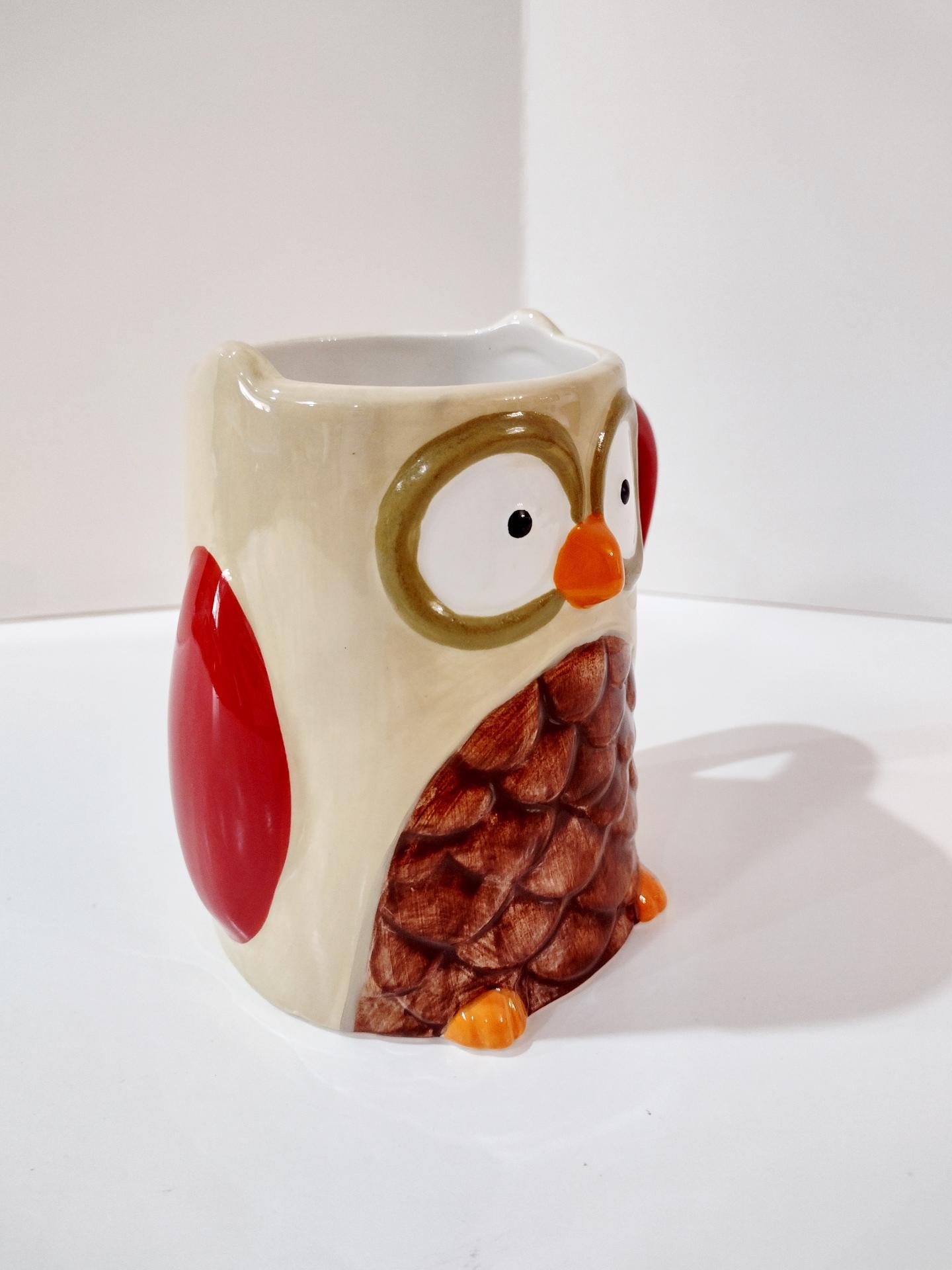 Vintage Owl Ceramic Coffee Tea Mug