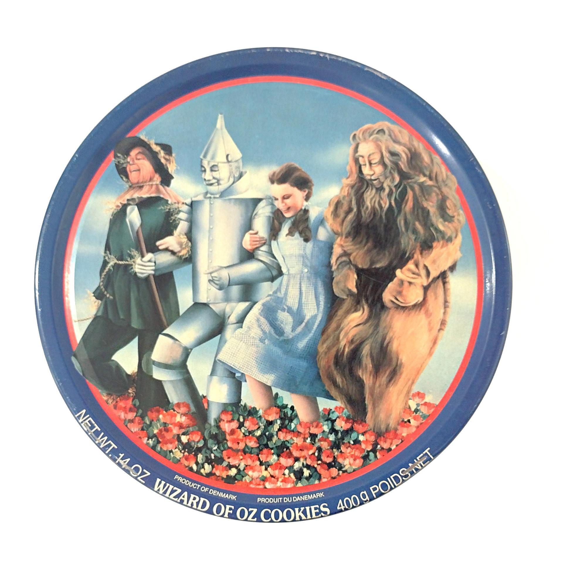 Vintage Wizard of Oz 50th Anniversary Denmark Cookie Tin, Wizard of Oz Collectible Metal Storage Tin