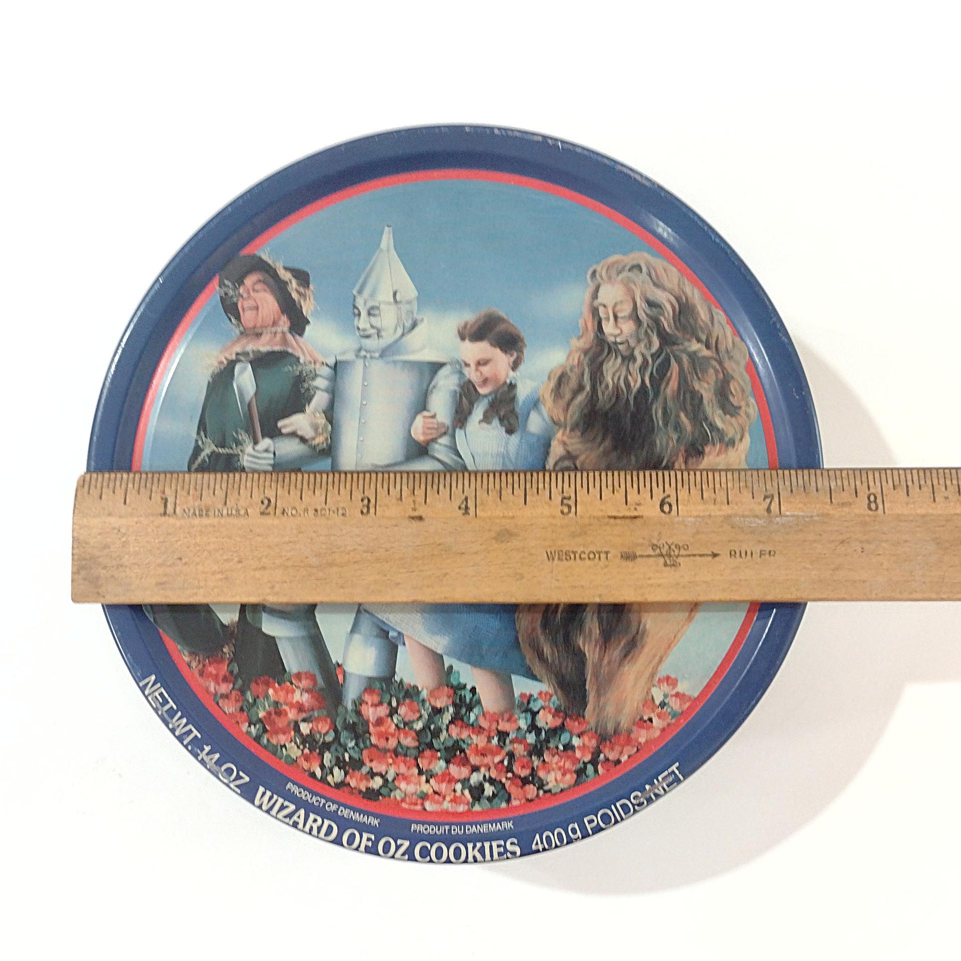 Vintage Wizard of Oz 50th Anniversary Denmark Cookie Tin, Wizard of Oz Collectible Metal Storage Tin