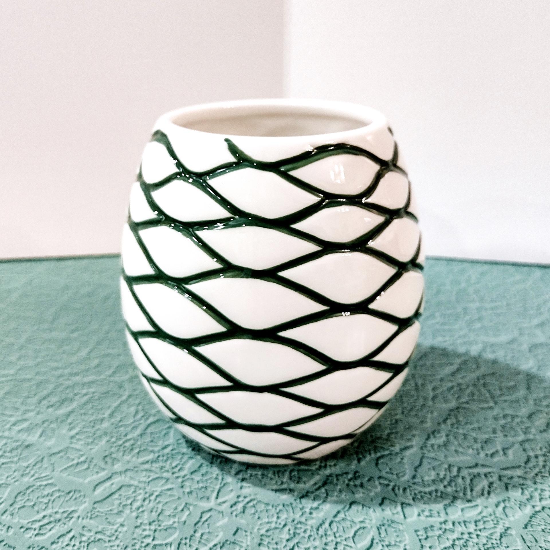 Vintage Limited Edition Patrón Tequila Blue Weber Agave Piña Shaped Ceramic Mug