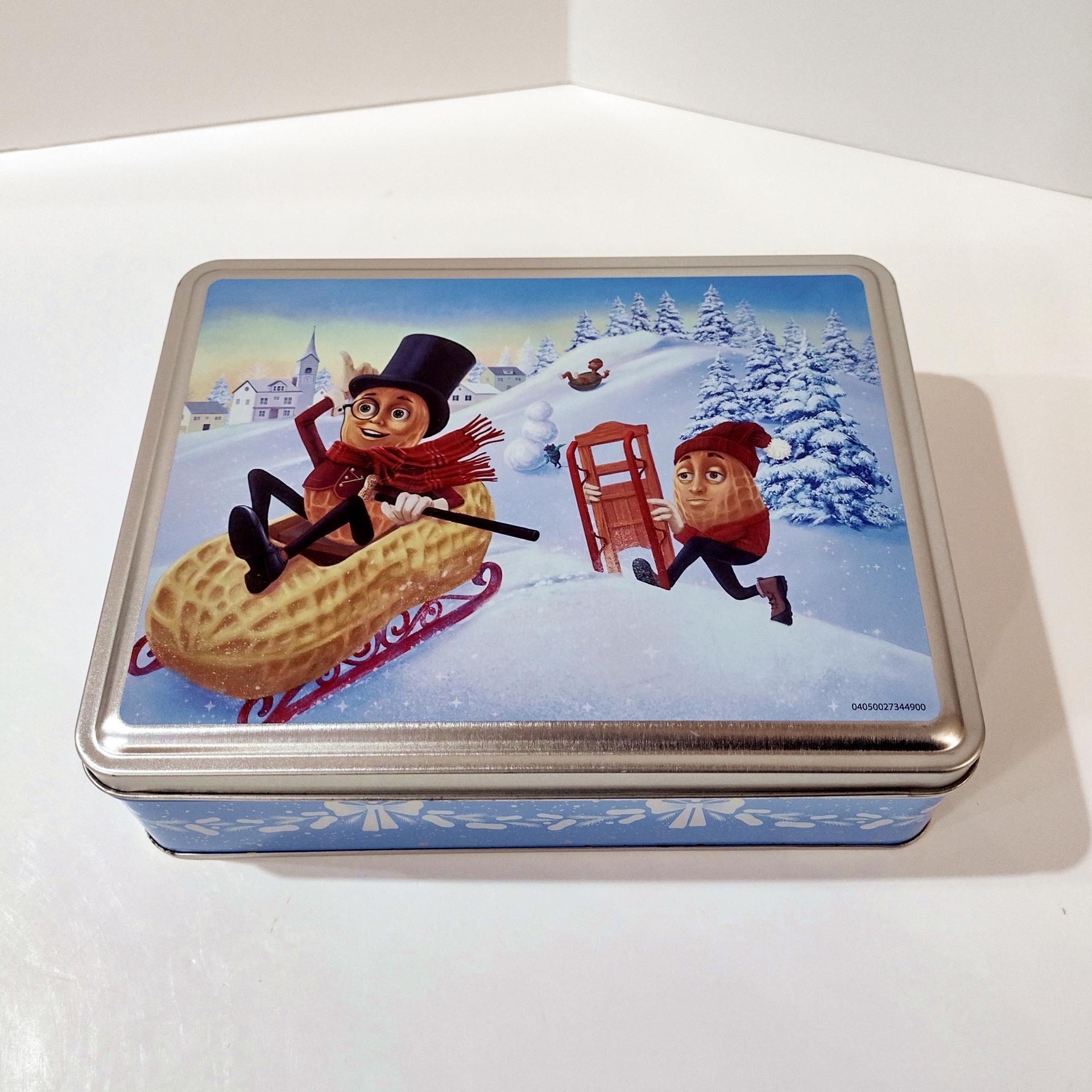 Vintage Planters Peanut Tin Storage Container