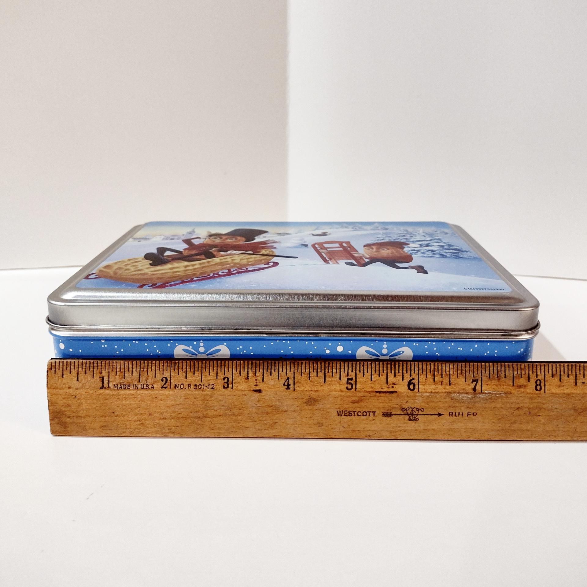 Vintage Planters Peanut Tin Storage Container