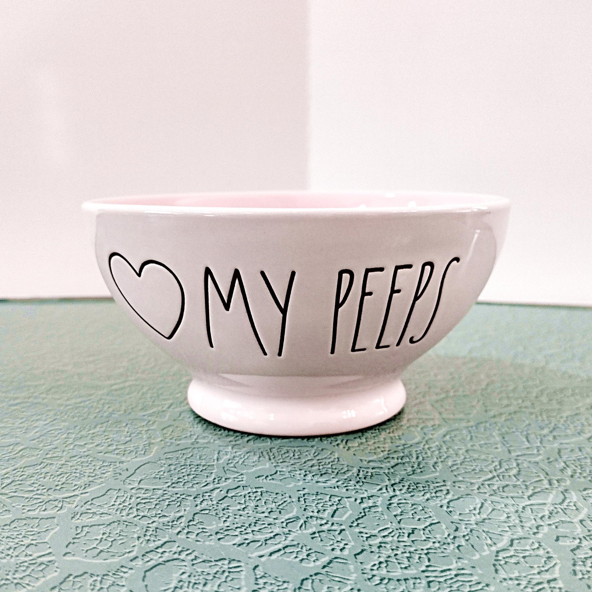 Vintage Love My Peeps Rae Dunn Bowl, Candy Dish, Nut Snack Bowl