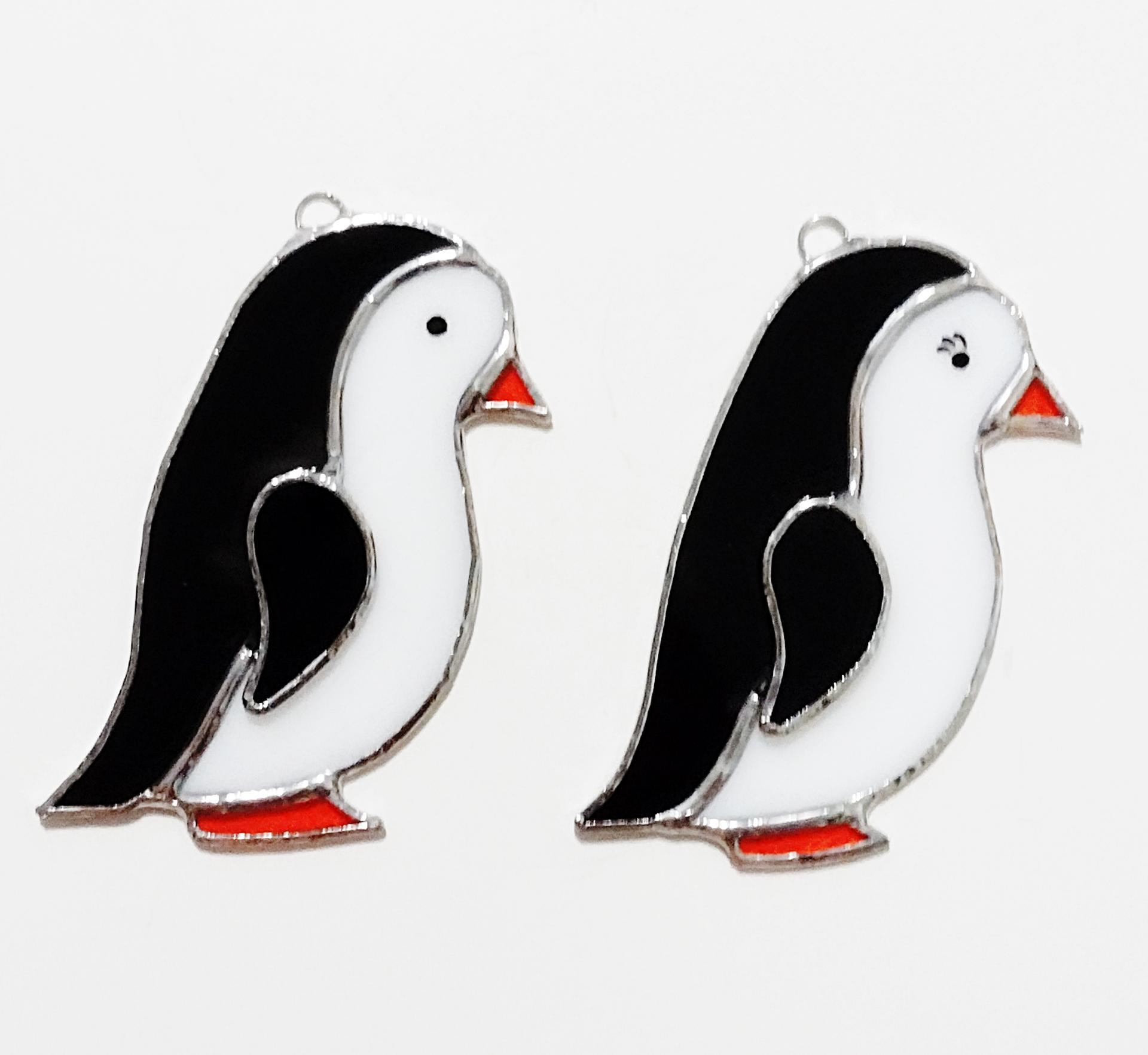Penguin Stained Glass Suncatcher, Boy or Girl Versions