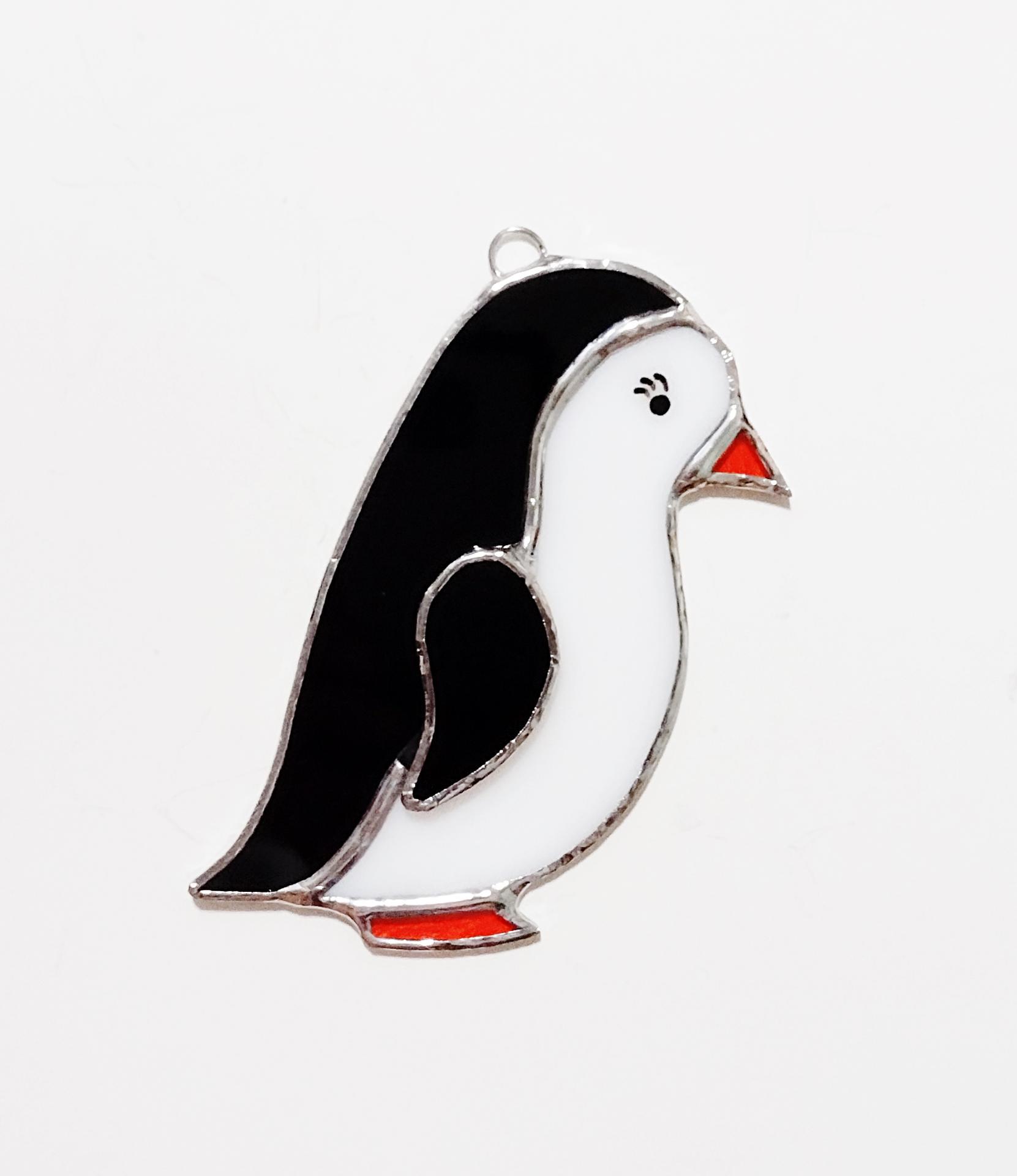 Penguin Stained Glass Suncatcher, Boy or Girl Versions