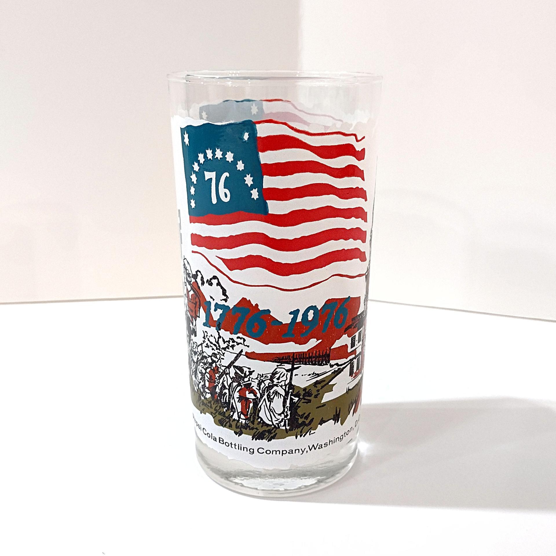 Vintage Pepsi Cola 1776-1976 Bicentennial Drinking Glass