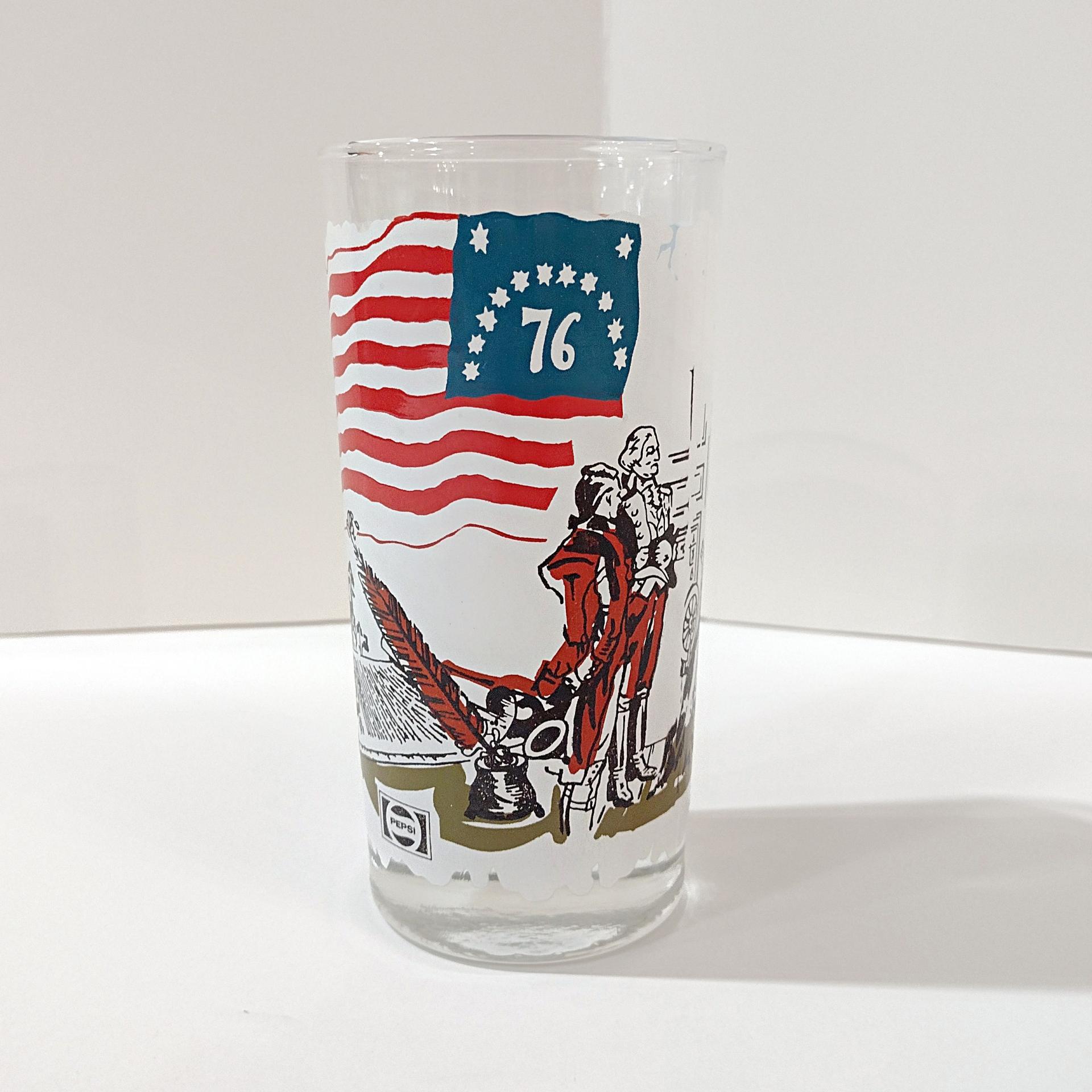 Vintage Pepsi Cola 1776-1976 Bicentennial Drinking Glass