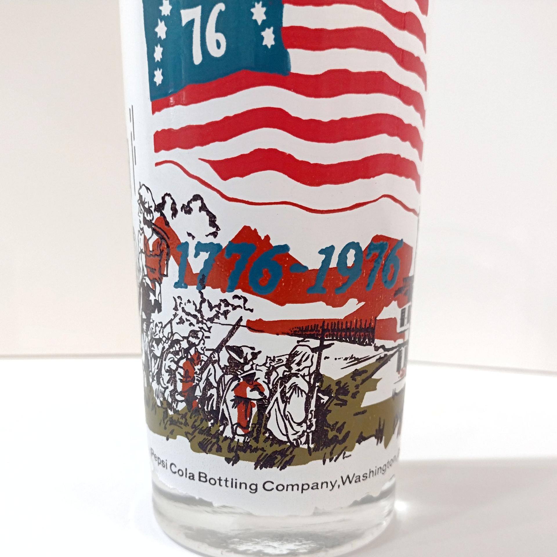 Vintage Pepsi Cola 1776-1976 Bicentennial Drinking Glass