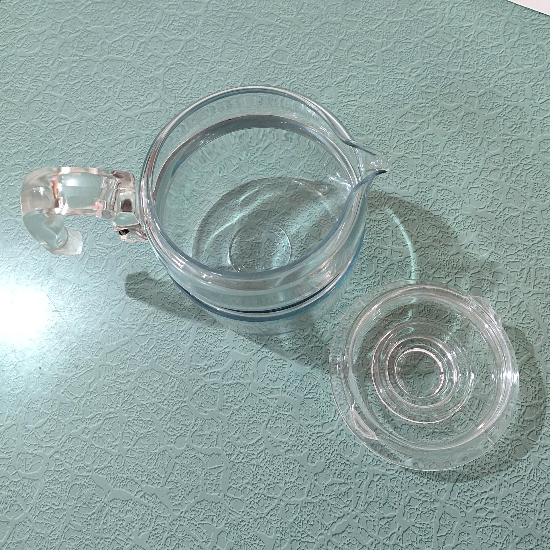 Vintage PYREX Flameware Stovetop Glass Coffee Percolator 4 Cup Carafe with Lid and Handle, Model Pyrex 7754-b