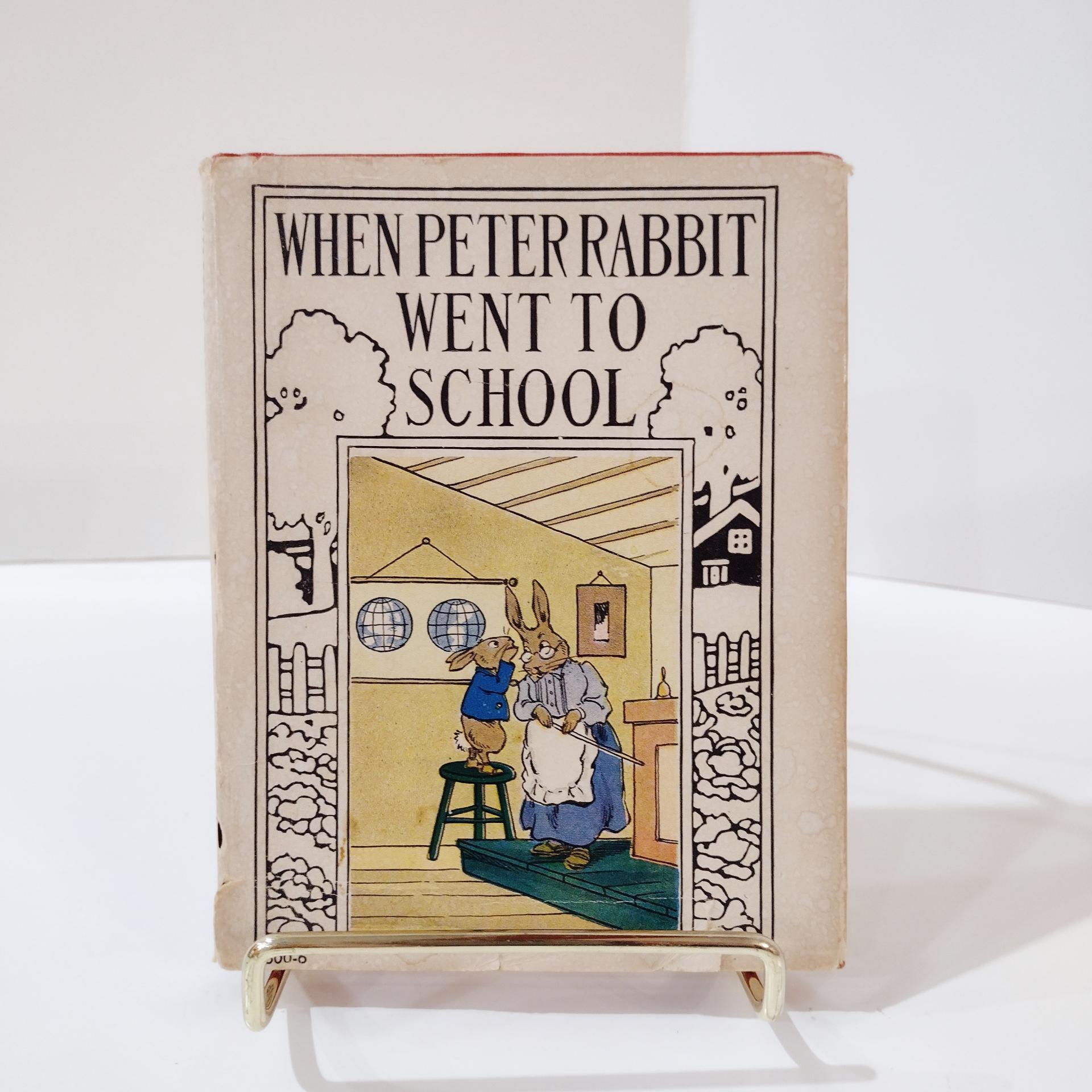Vintage When Peter Rabbit Went to School Children's Book, 1935 Edition by The Platt and Munk Company Inc.