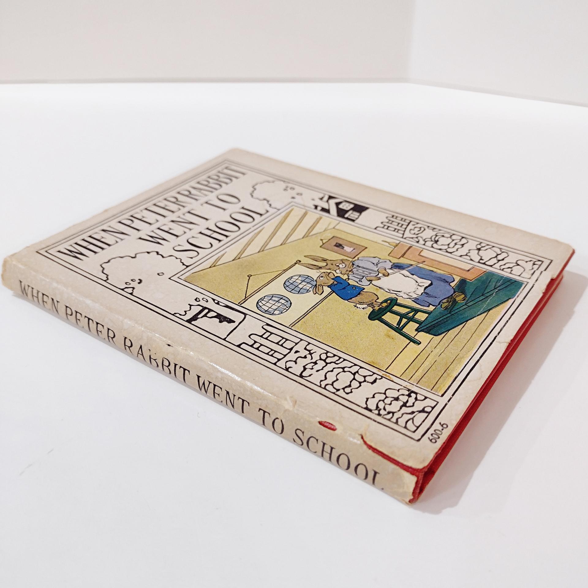 Vintage When Peter Rabbit Went to School Children's Book, 1935 Edition by The Platt and Munk Company Inc.