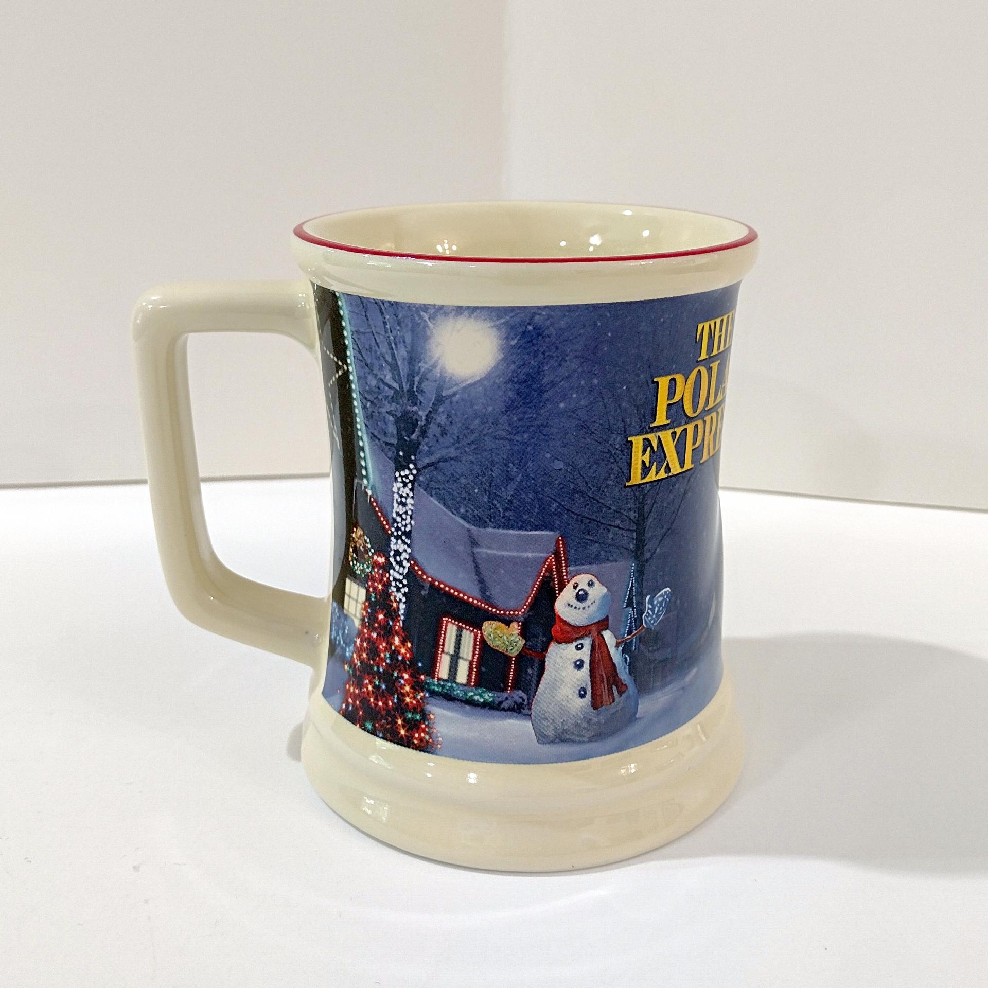 Vintage Polar Express Believe Ceramic Coffee Tea Hot Chocolate Mug, Christmas Holiday Mug