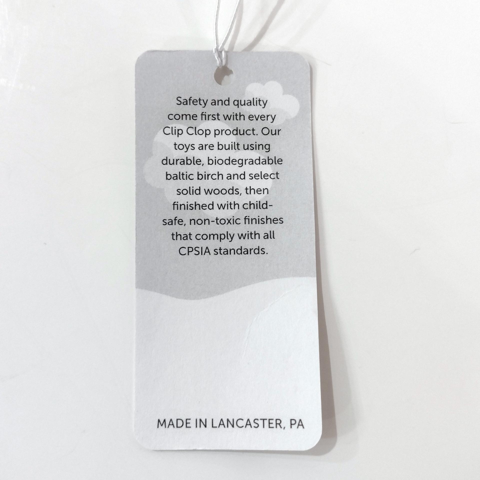 Vintage Wooden Bulldozer Rolling Child's Push Toy, Clip Clop Lapps Toys Handcrafted Amish Toy