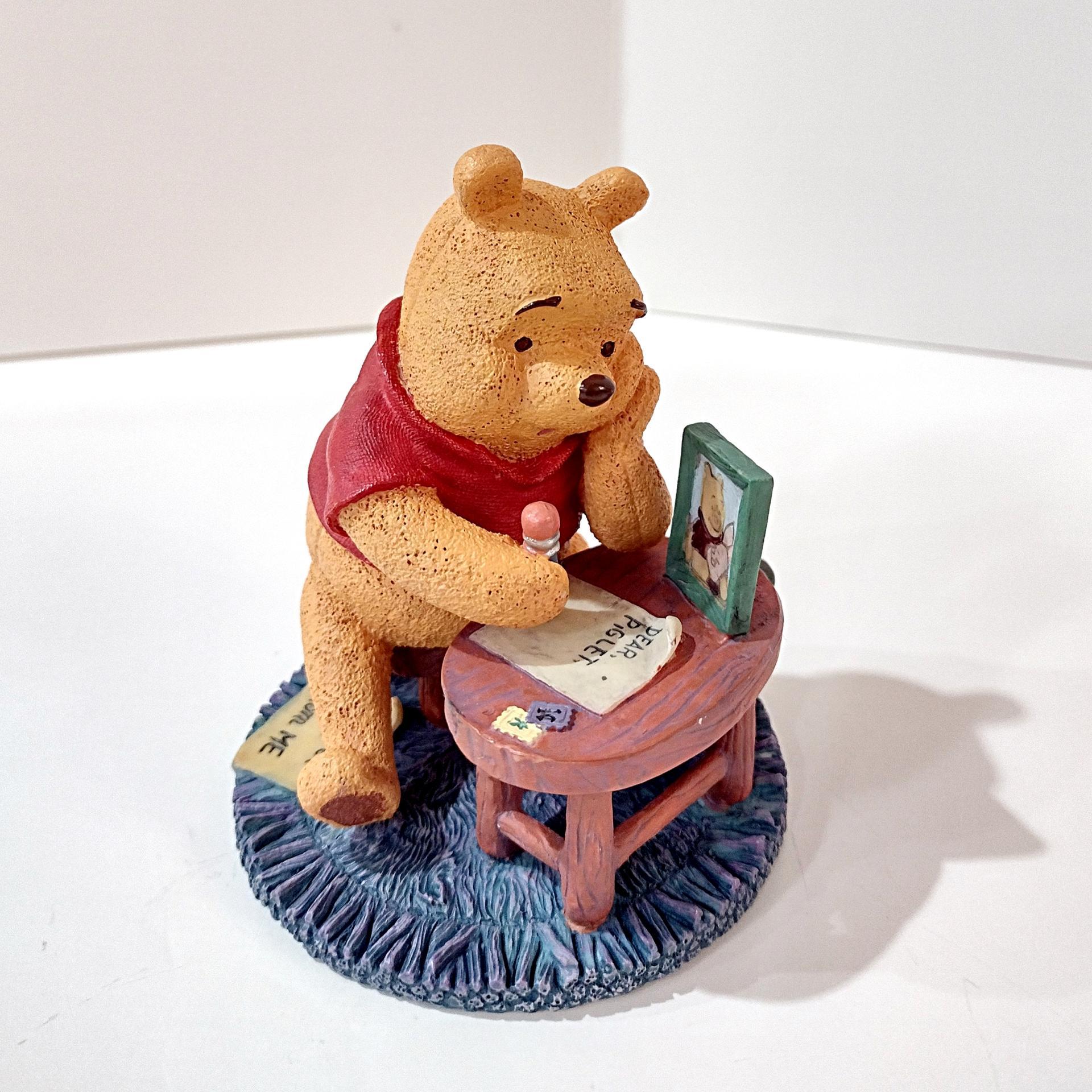 Vintage Winnie the Pooh Figurine, One is Much Lonelier Than Two, Simply Pooh Character Statue