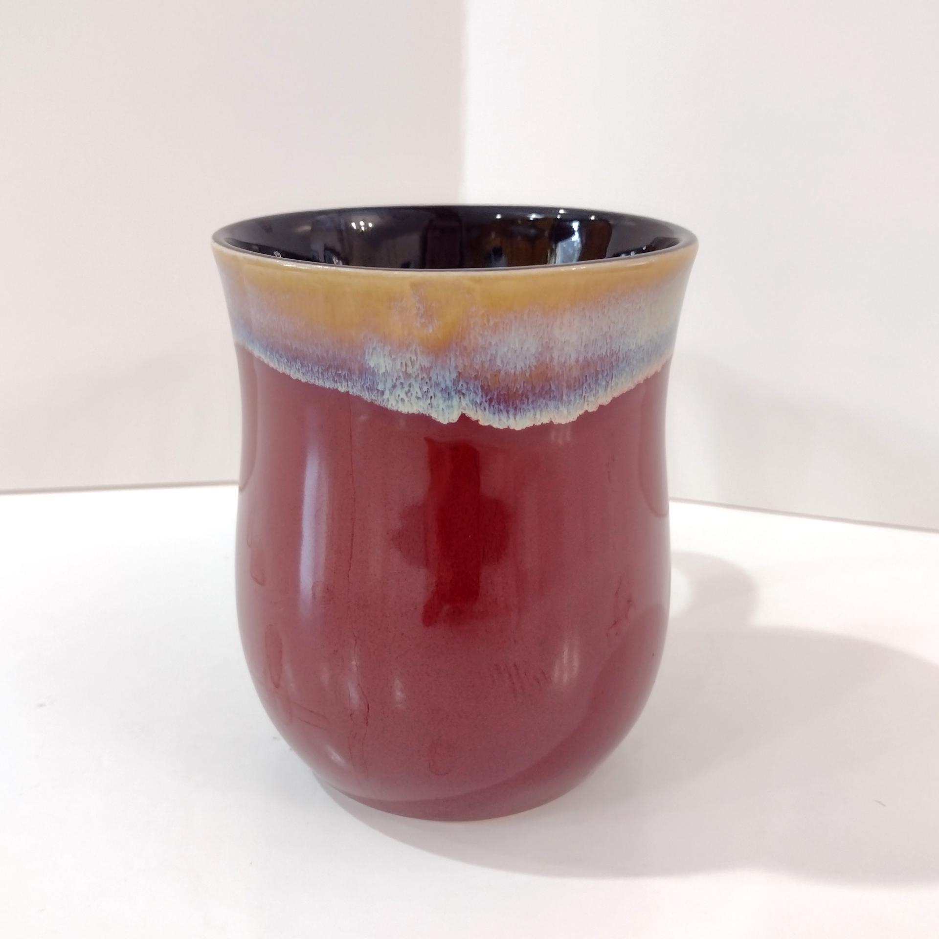 Vintage Brown Drip Glaze Oversized Ceramic Mug, Potters Corner Mug