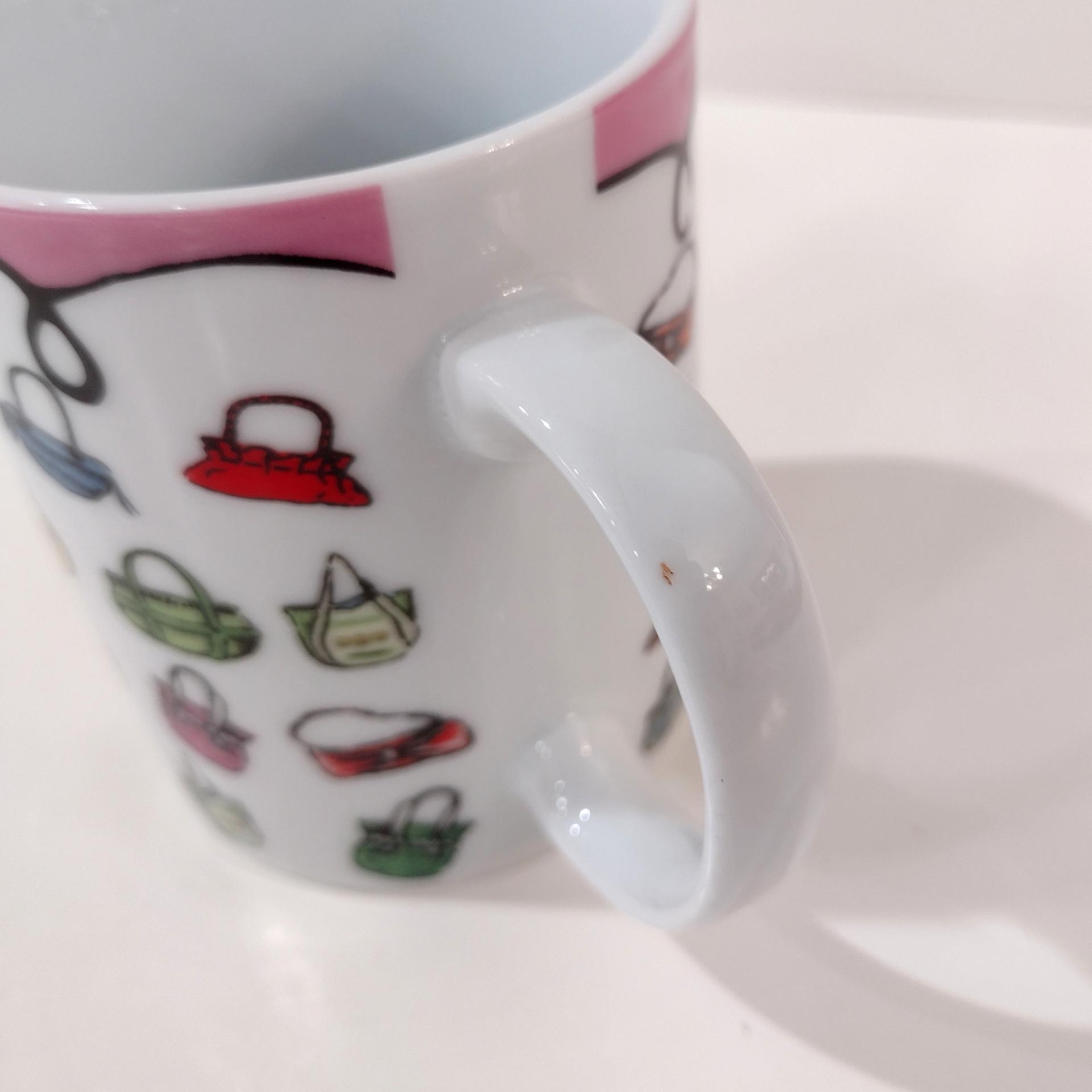 Vintage Novelty Purses Coffee Tea Ceramic Mug, Purse Lover Gift