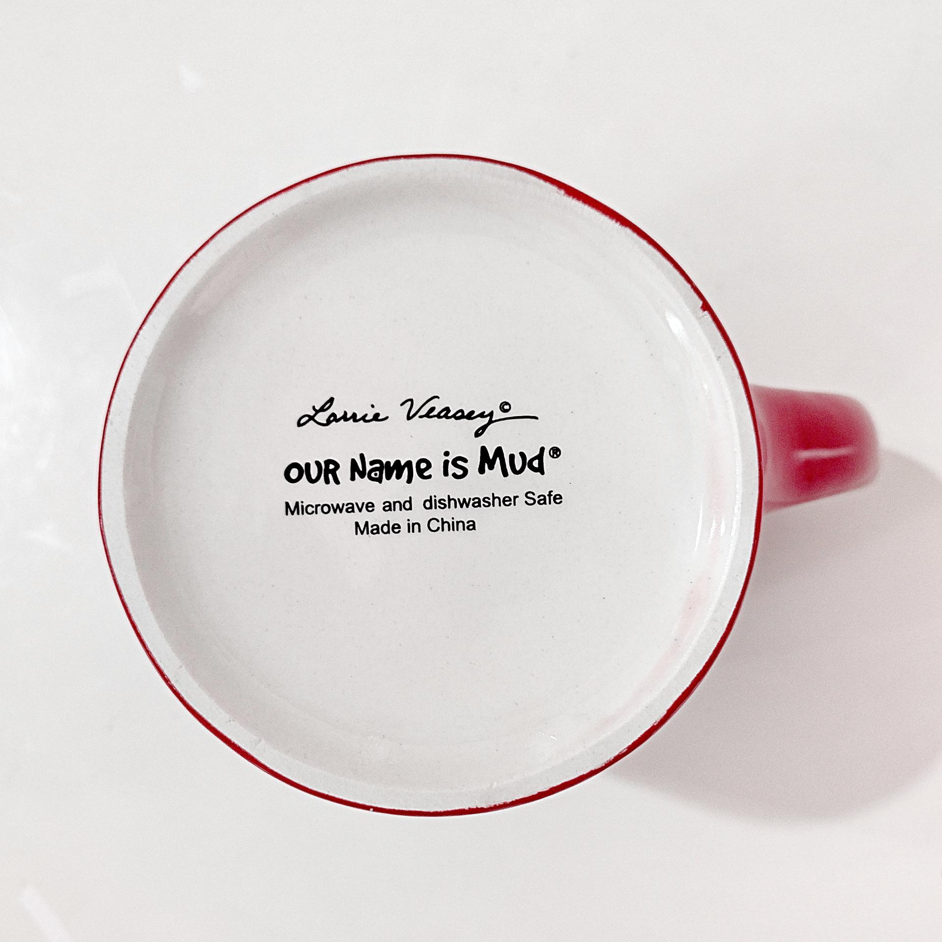 Vintage It's Good to be Queen Laurie Veasey Mug, Our Name is Mud Ceramic Mug