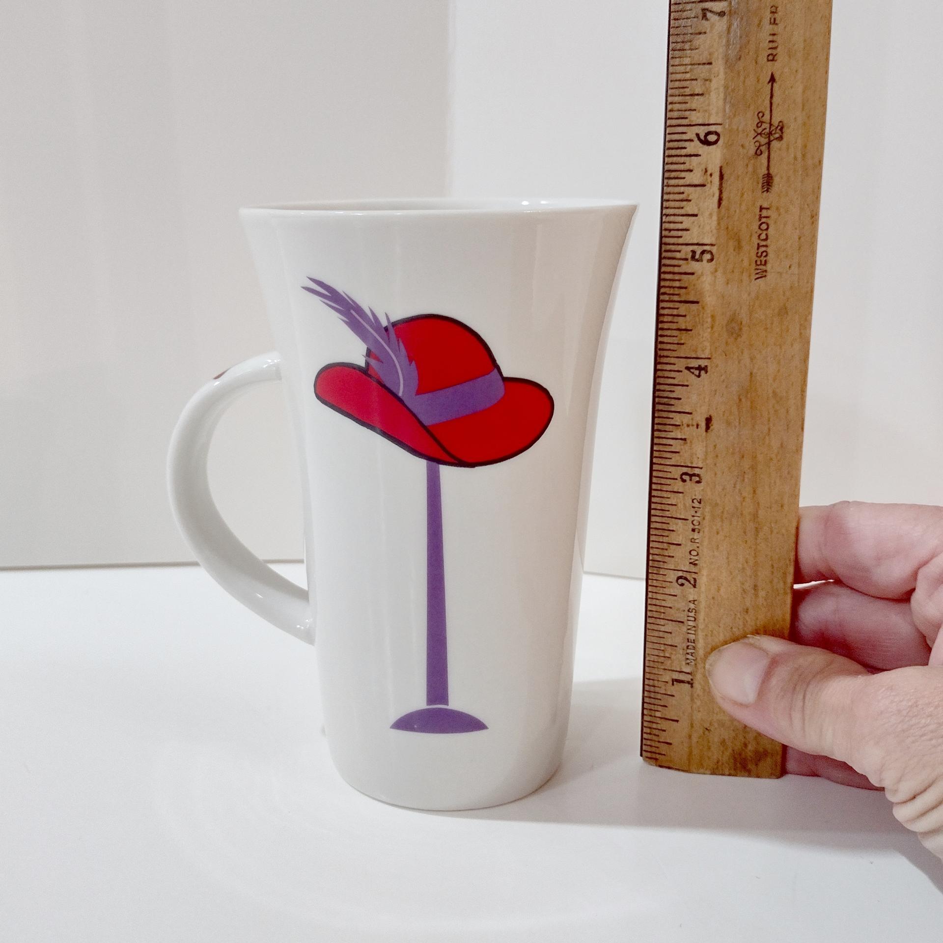 Red Hat Society Tall Coffee Tea Mug, Red Hat Ladies Ceramic Mug