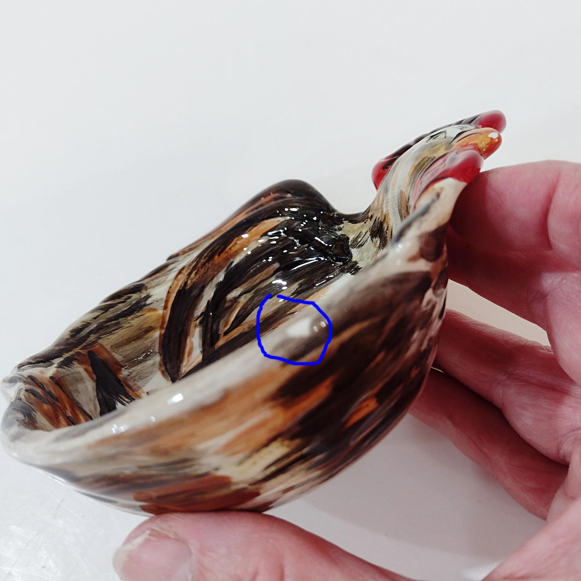 Vintage Rooster Chicken Condiment Bowls, Set of Two, Tabletops Gallery Sonama Rooster Bowls, Guest Soap Trinket Dishes