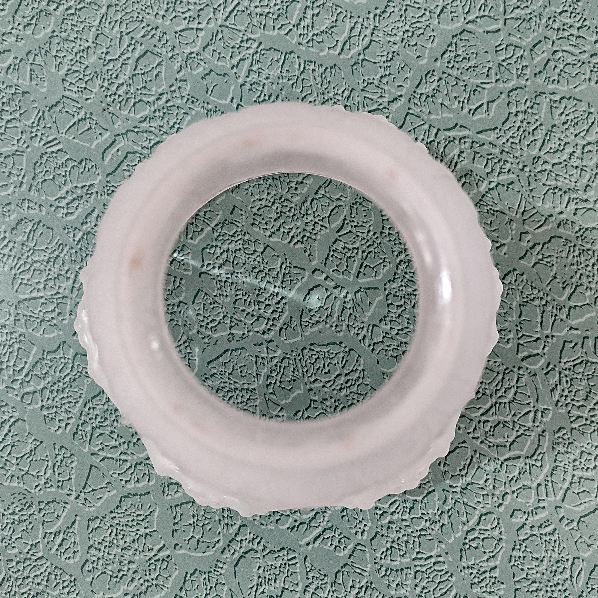 Vintage Victorian Style Hourglass Bell Shaped Frosted Glass Lamp Light Shade, Replacement Shade