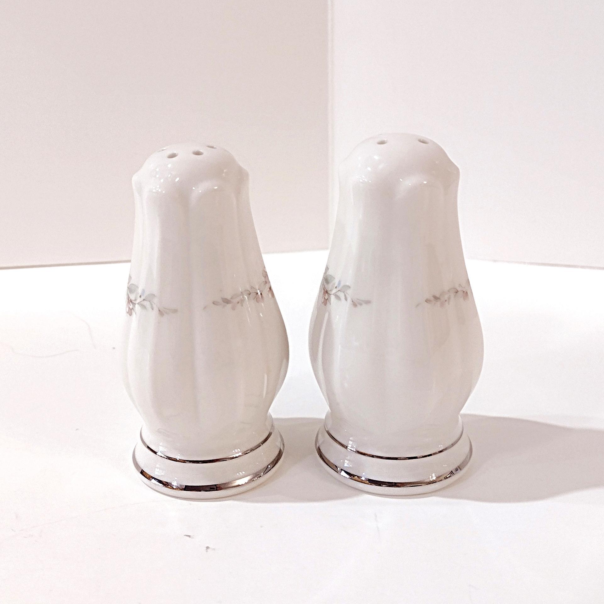 Vintage Noritake Rothschild Porcelain Salt and Pepper Shaker Set